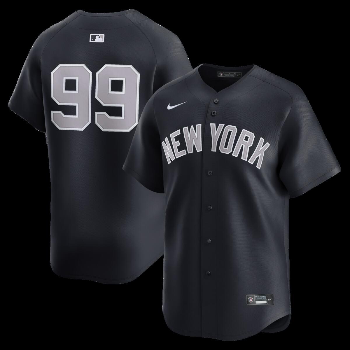 【公式グッズ】MLB ヤンキース アーロン・ジャッジ オルタネイト リミテッド ユニフォーム Nike/ナイキ メンズ ネイビー (2025 Nike Men's Ltd Players Jerseys - FTF NTP Master Style)