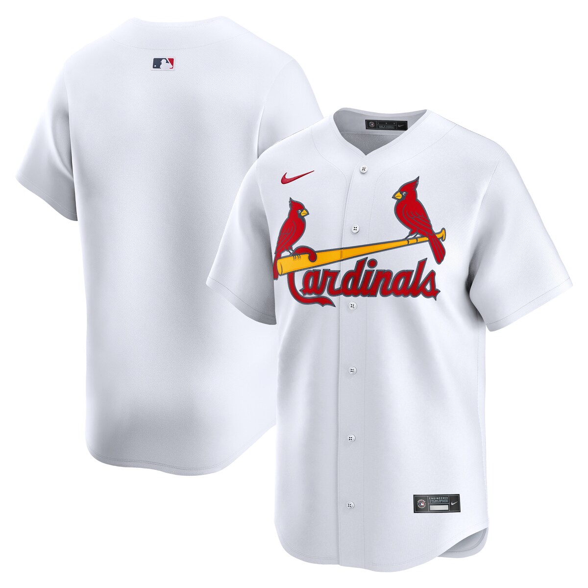 【公式グッズ】MLB カージナルス ホーム リミテッド ユニフォーム Nike/ナイキ メンズ ホワイト (2025 Men's Limited Blank Jerseys)