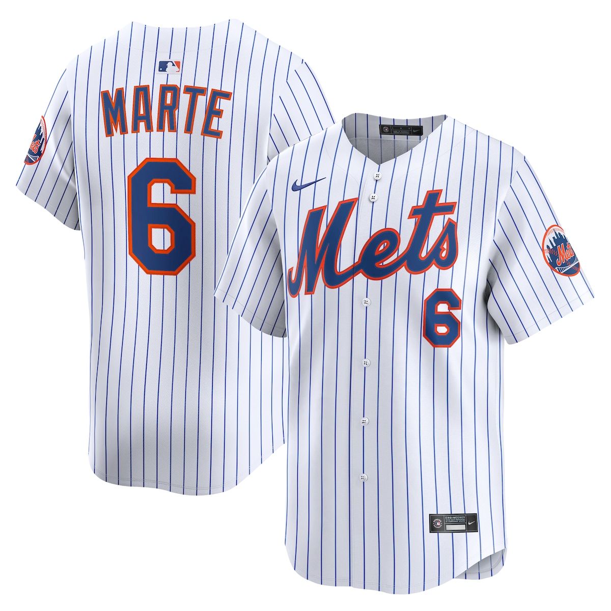 【公式グッズ】MLB メッツ スターリング・マルテ オルタネイト リミテッド ユニフォーム Nike/ナイキ メンズ ホワイト (2025 Nike Men's Ltd Players Jerseys - FTF NTP Master Style)