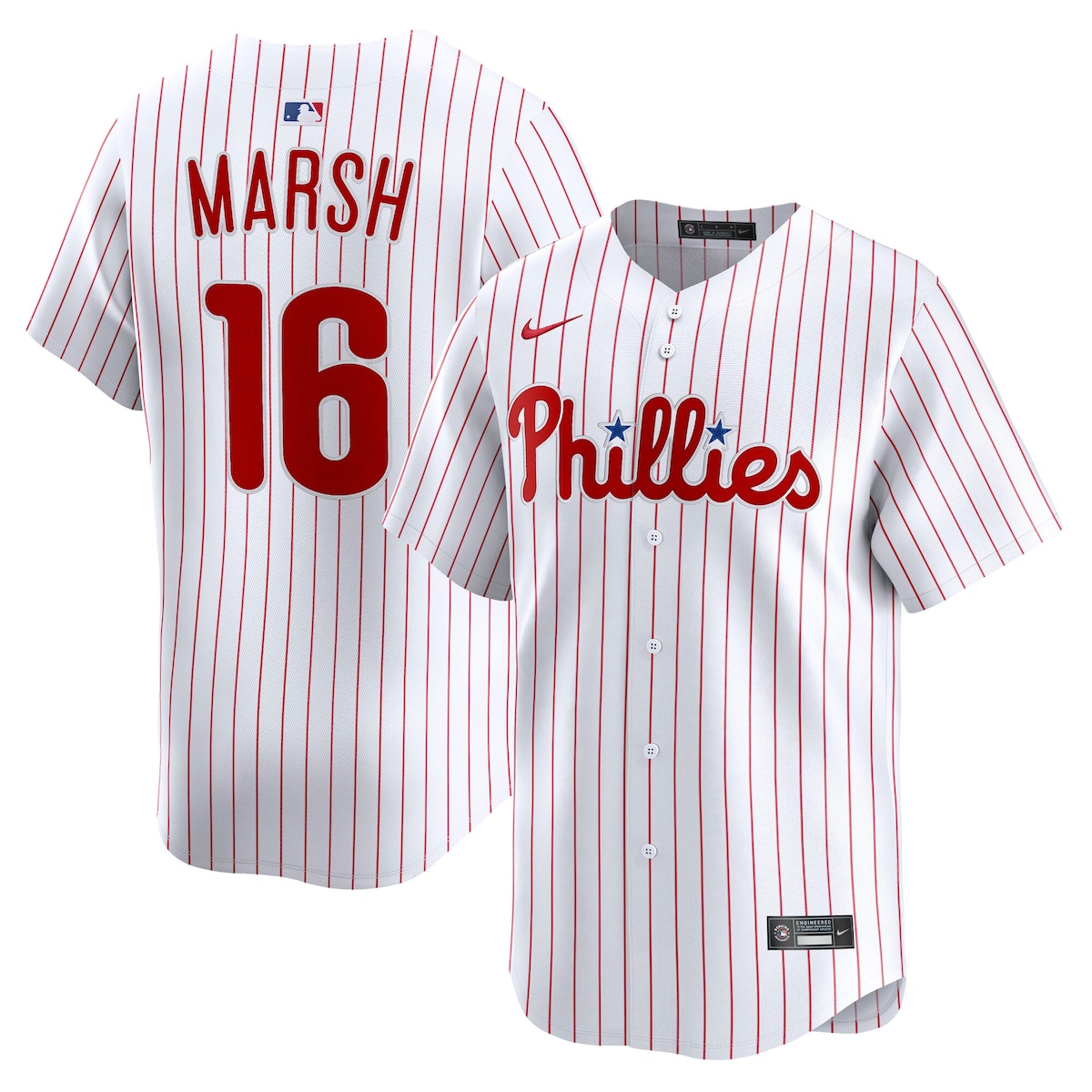 【公式グッズ】MLB フィリーズ カイル・シュワーバー ホーム リミテッド ユニフォーム Nike/ナイキ メンズ ホワイト (2025 Nike Men's Ltd Players Jerseys - FTF NTP Master Style)