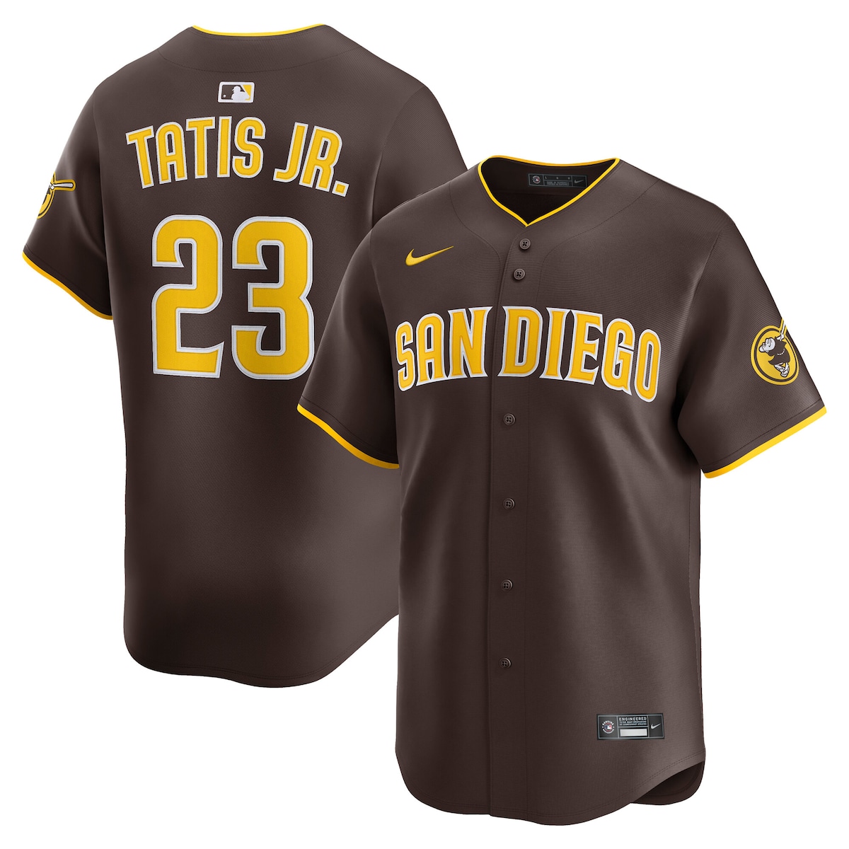 【公式グッズ】MLB パドレス フェルナンド・タティスJr. オルタネイト リミテッド ユニフォーム Nike/ナイキ メンズ ブラウン (2025 Nike Men's Ltd Players Jerseys - FTF NTP Master Style)