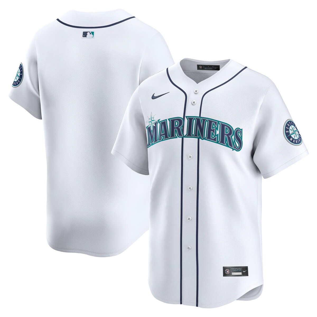 【公式グッズ】MLB マリナーズ ホーム リミテッド ユニフォーム Nike/ナイキ メンズ ホワイト (2025 Men's Limited Blank Jerseys)
