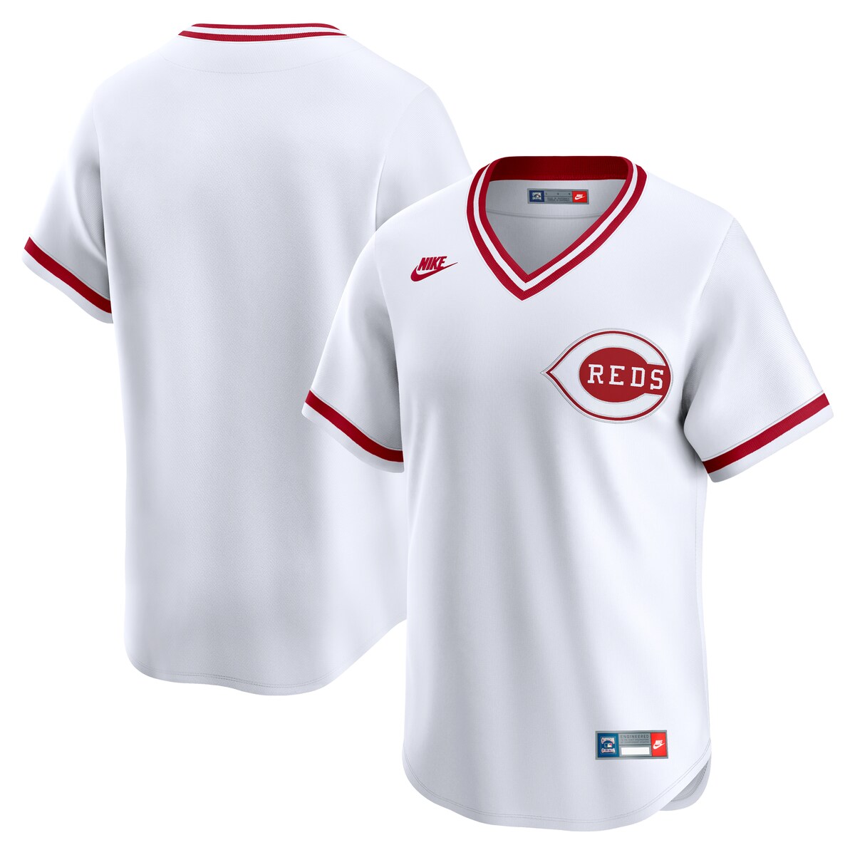 【公式グッズ】MLB レッズ クーパーズタウンコレクション リミテッド ユニフォーム Nike/ナイキ メンズ ホワイト (SP25 Nike Mens Limited Cooperstown Blank Jersey)
