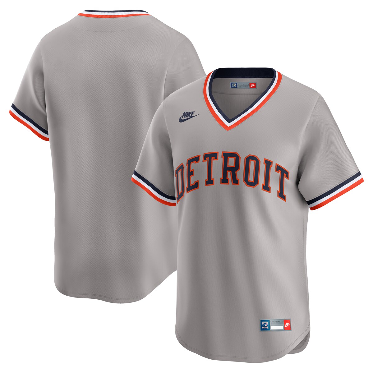 【公式グッズ】MLB タイガース クーパーズタウンコレクション リミテッド ユニフォーム Nike/ナイキ メンズ グレイ (SP25 Nike Mens Limited Cooperstown Blank Jersey)