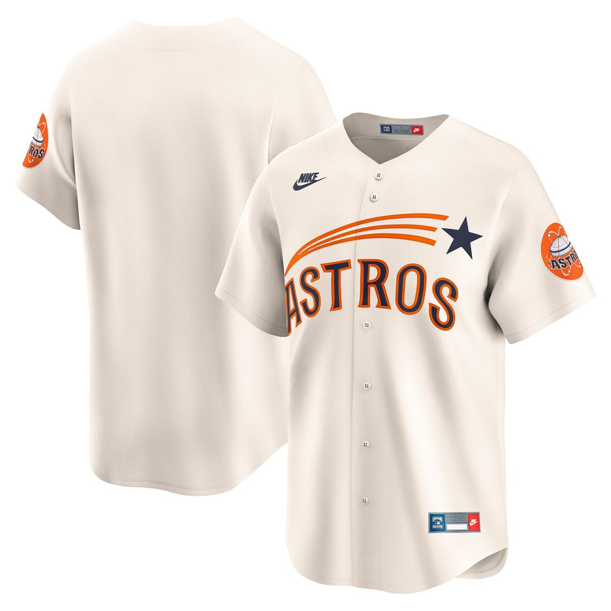 【公式グッズ】MLB アストロズ クーパーズタウンコレクション リミテッド ユニフォーム Nike/ナイキ メンズ クリーム (SP25 Nike Mens Limited Cooperstown Blank Jersey)