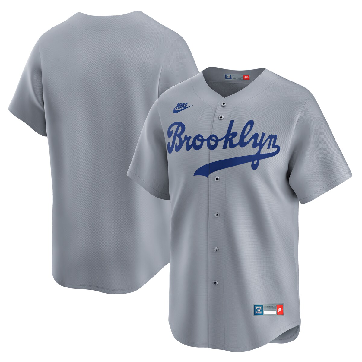 【公式グッズ】MLB ブルックリン・ドジャース クーパーズタウンコレクション リミテッド ユニフォーム Nike/ナイキ メンズ グレイ (SP25 Nike Mens Limited Cooperstown Blank Jersey)