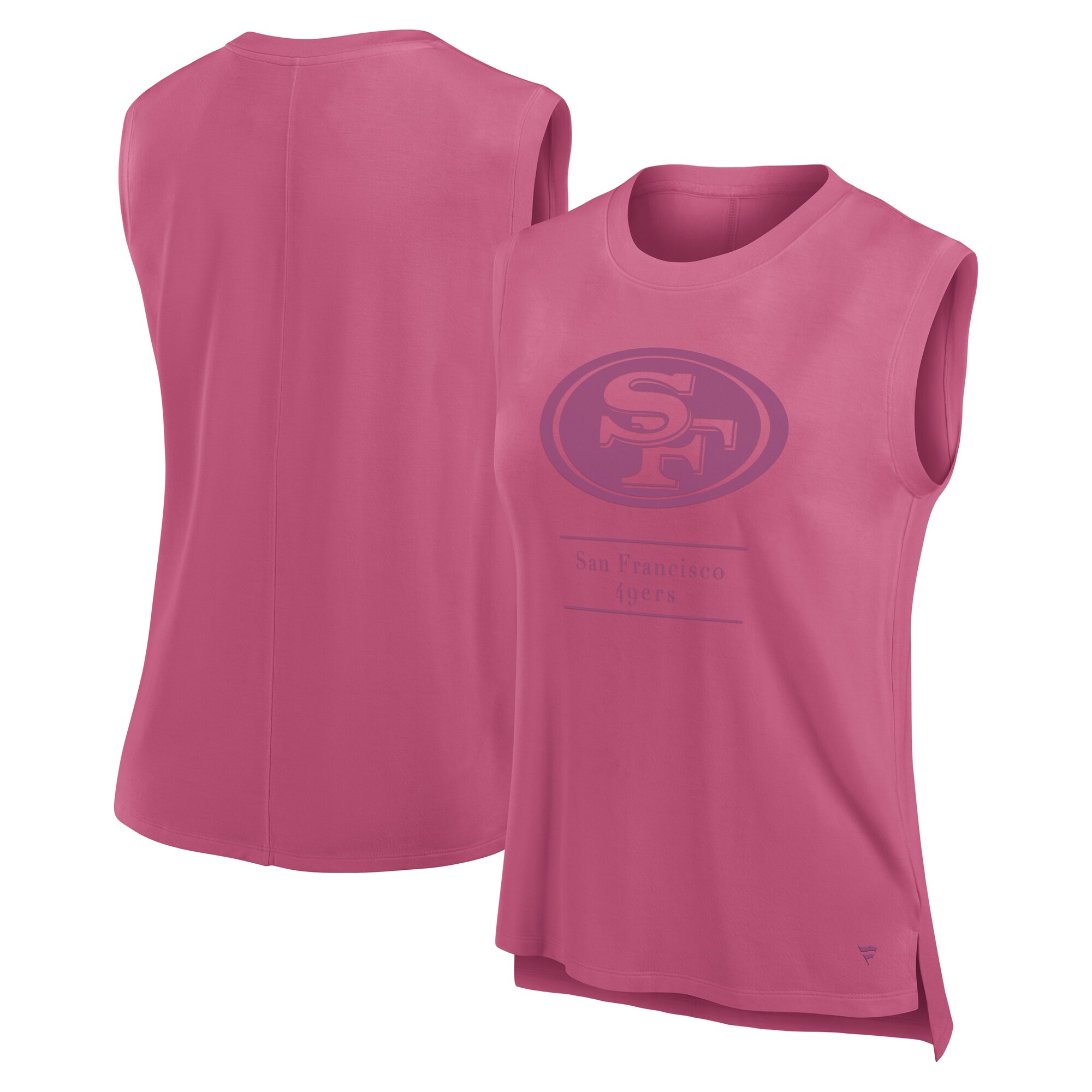 【公式グッズ】NFL 49ers タンクトップ Fanatics/ファナティクス レディース ピンク (NFL Womens Fanatics Studio Signature Tank)｜Fanatics公式ストア 店