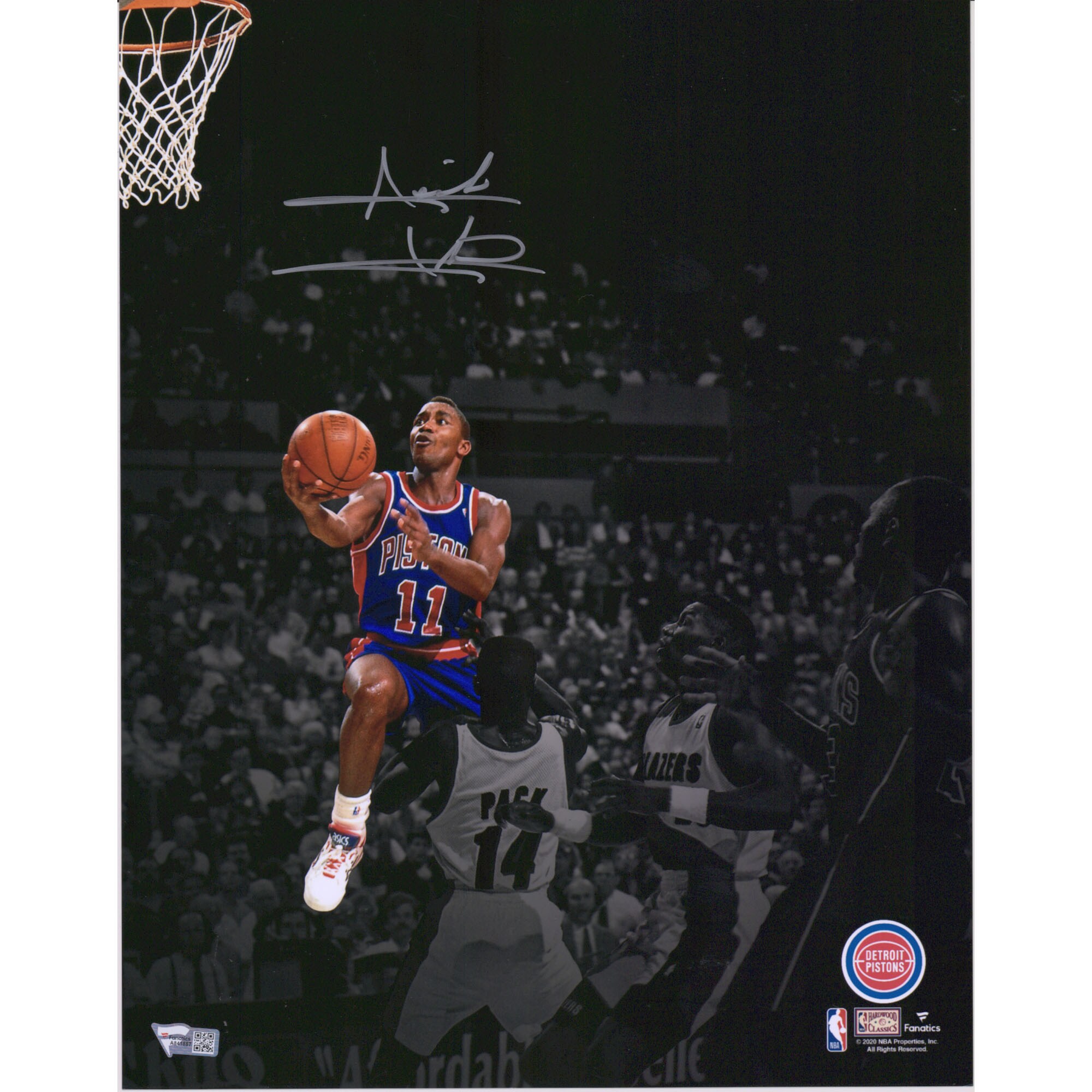【公式シリアル番号付】NBA ピストンズ アイザイア・トーマス 直筆サイン フォト （11x14） Fanatics Authentic/ファナティクスオーセンティック (11BK031220)｜Fanatics公式ストア 店