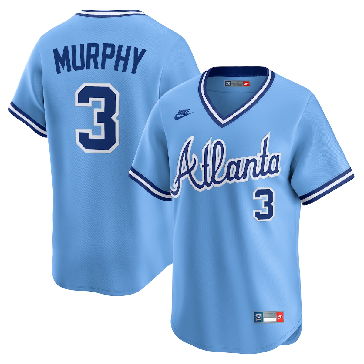 【公式グッズ】MLB ブレーブス デール・マーフィー クーパーズタウンコレクション リミテッド ユニフォーム Nike/ナイキ メンズ ライトブルー (SP25 Nike Mens Limited Cooperstown Player Jersey)