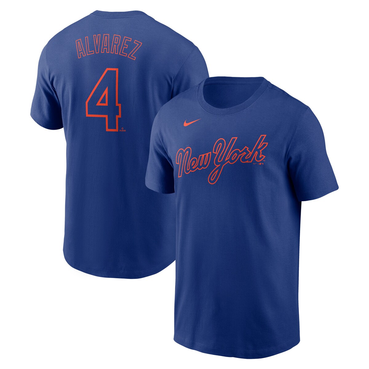 【公式グッズ】MLB メッツ フランシスコ・アルバレス ネーム&ナンバー Tシャツ Nike/ナイキ メンズ ロイヤル (2025 Men's Nike Fuse N&N Tee)｜Fanatics公式ストア 店