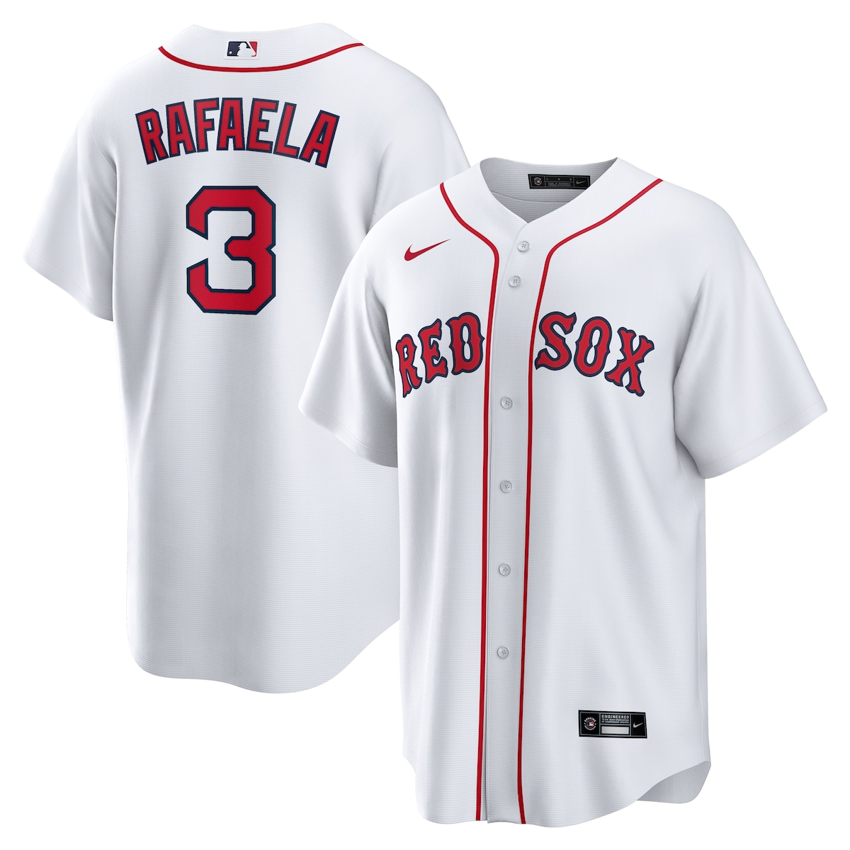 【公式グッズ】MLB レッドソックス セダン・ラファエラ ホーム ユニフォーム （レプリカ） Nike/ナイキ メンズ ホワイト (Men's Nike 1.0 Replica Player Jersey)