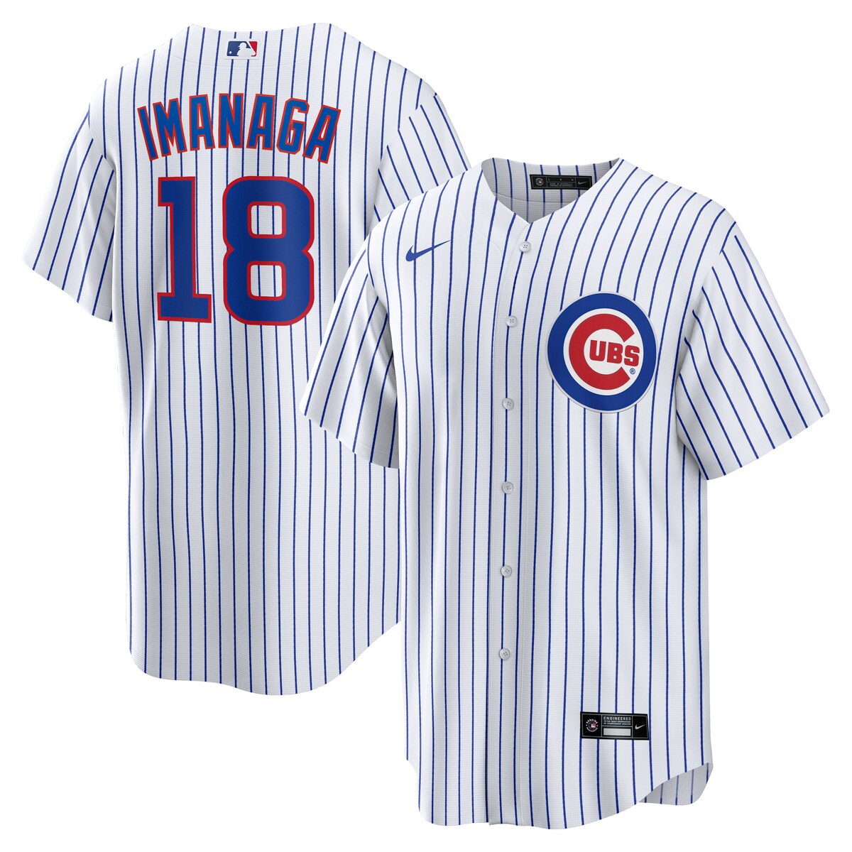 【公式グッズ】MLB カブス 今永 昇太 ホーム ユニフォーム （レプリカ） Nike/ナイキ メンズ ホワイト (Men's Nike 1.0 Replica Player Jersey)