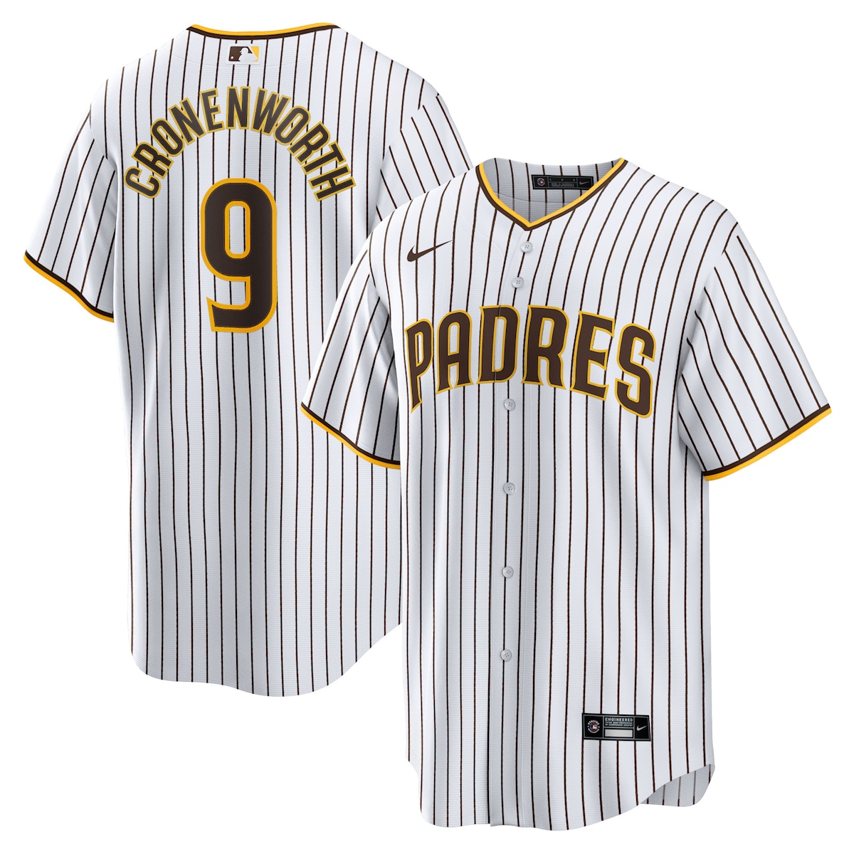 【公式グッズ】MLB パドレス ジェイク・クロネンワース ホーム ユニフォーム （レプリカ） Nike/ナイキ メンズ ホワイト (Men's Nike 1.0 Replica Player Jersey)