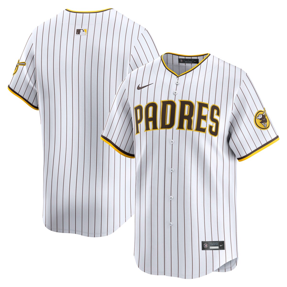 【公式グッズ】MLB パドレス ホーム リミテッド ユニフォーム Nike/ナイキ メンズ ホワイト (2025 Men's Limited Blank Jerseys)