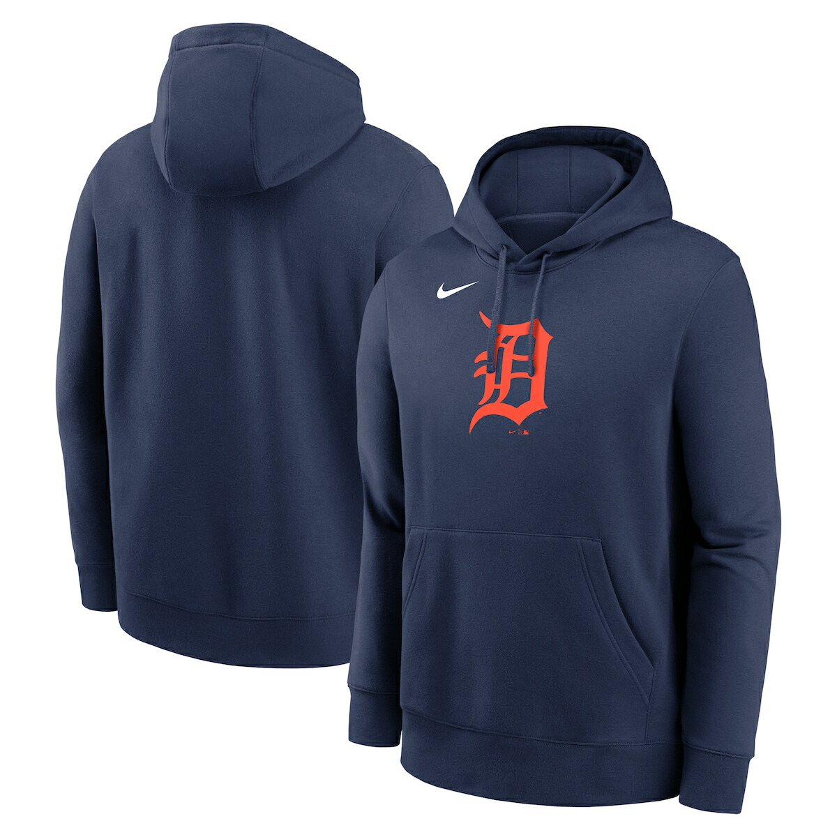 【公式グッズ】MLB タイガース フリース パーカー Nike/ナイキ メンズ ネイビー (Men's Nike MLB Logo Club Fleece Hood)