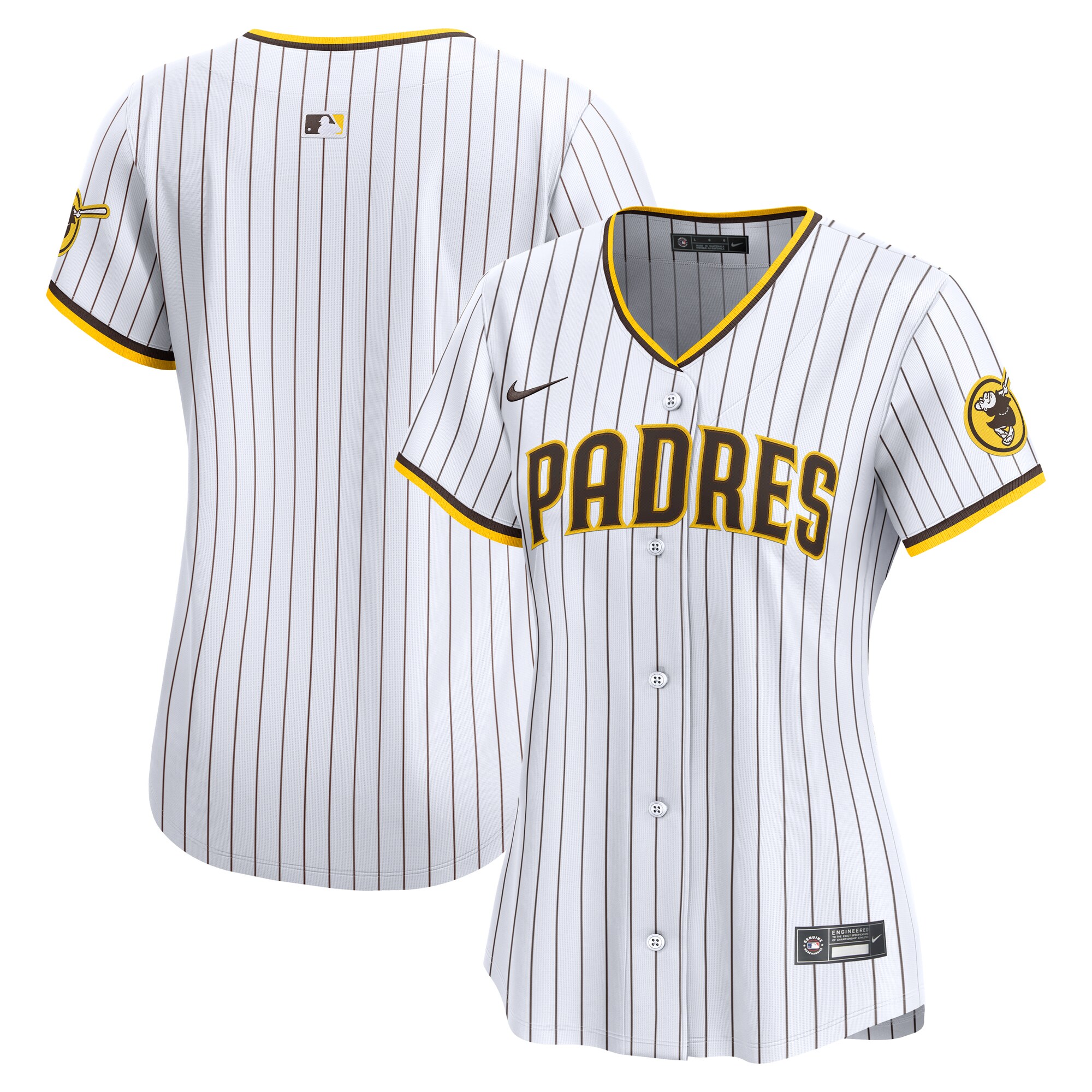 【公式グッズ】MLB パドレス ホーム リミテッド ユニフォーム Nike/ナイキ レディース ホワイト (SP25 Nike Womens Limited Blank Jersey)