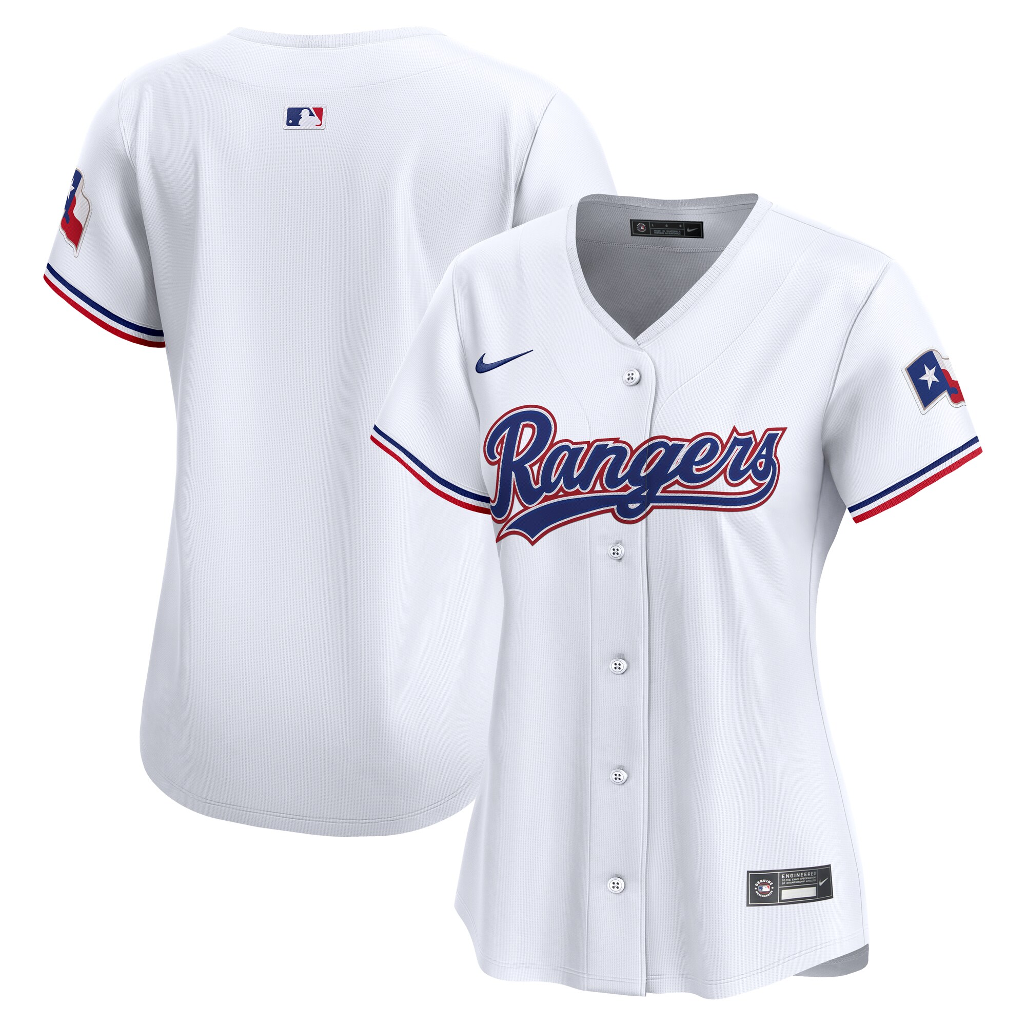【公式グッズ】MLB レンジャーズ ホーム リミテッド ユニフォーム Nike/ナイキ レディース ホワイト (SP25 Nike Womens Limited Blank Jersey)