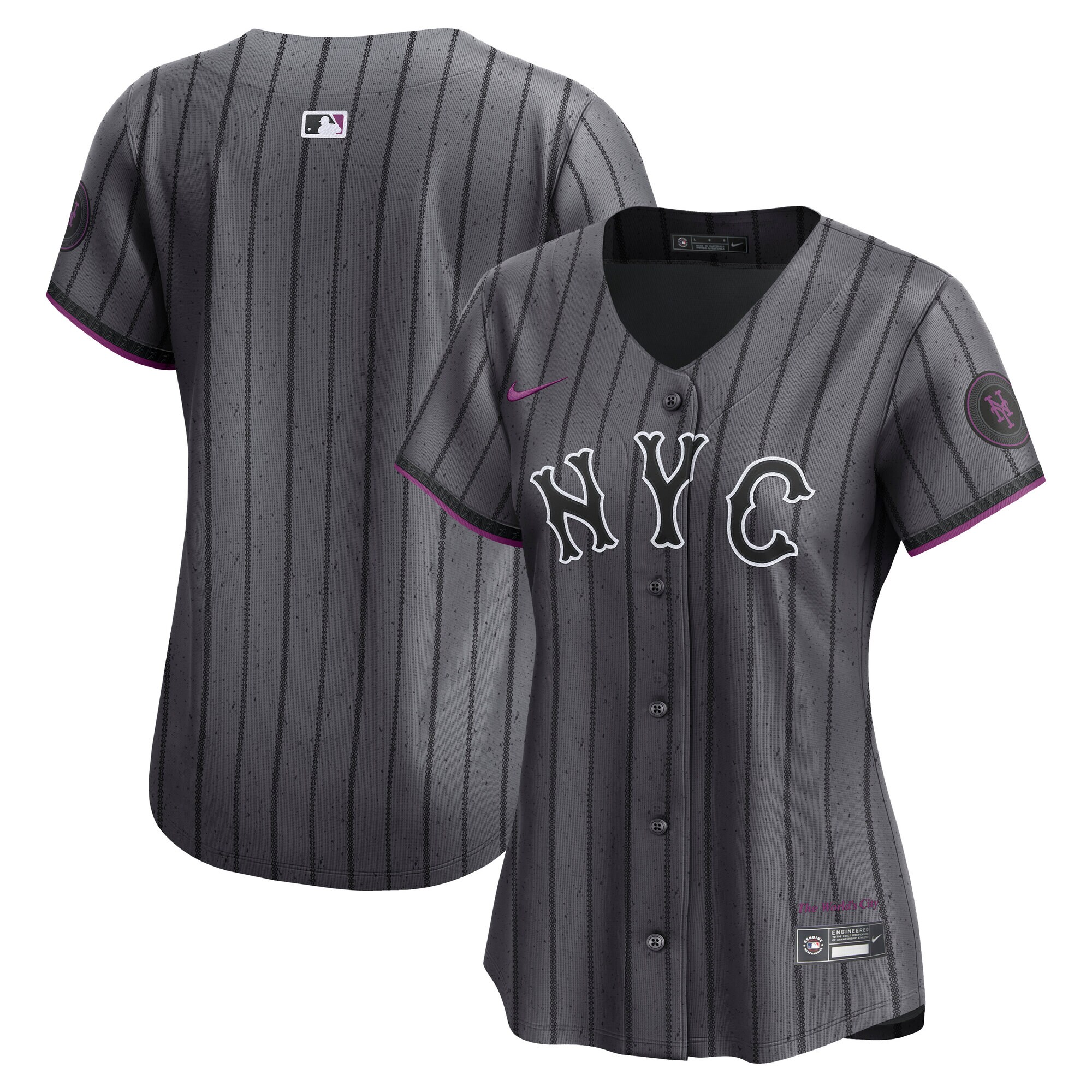 【公式グッズ】MLB メッツ シティコネクト リミテッド ユニフォーム Nike/ナイキ レディース グレイ (SP25 Nike Womens Limited Carryover City Connect Blank Jersey)