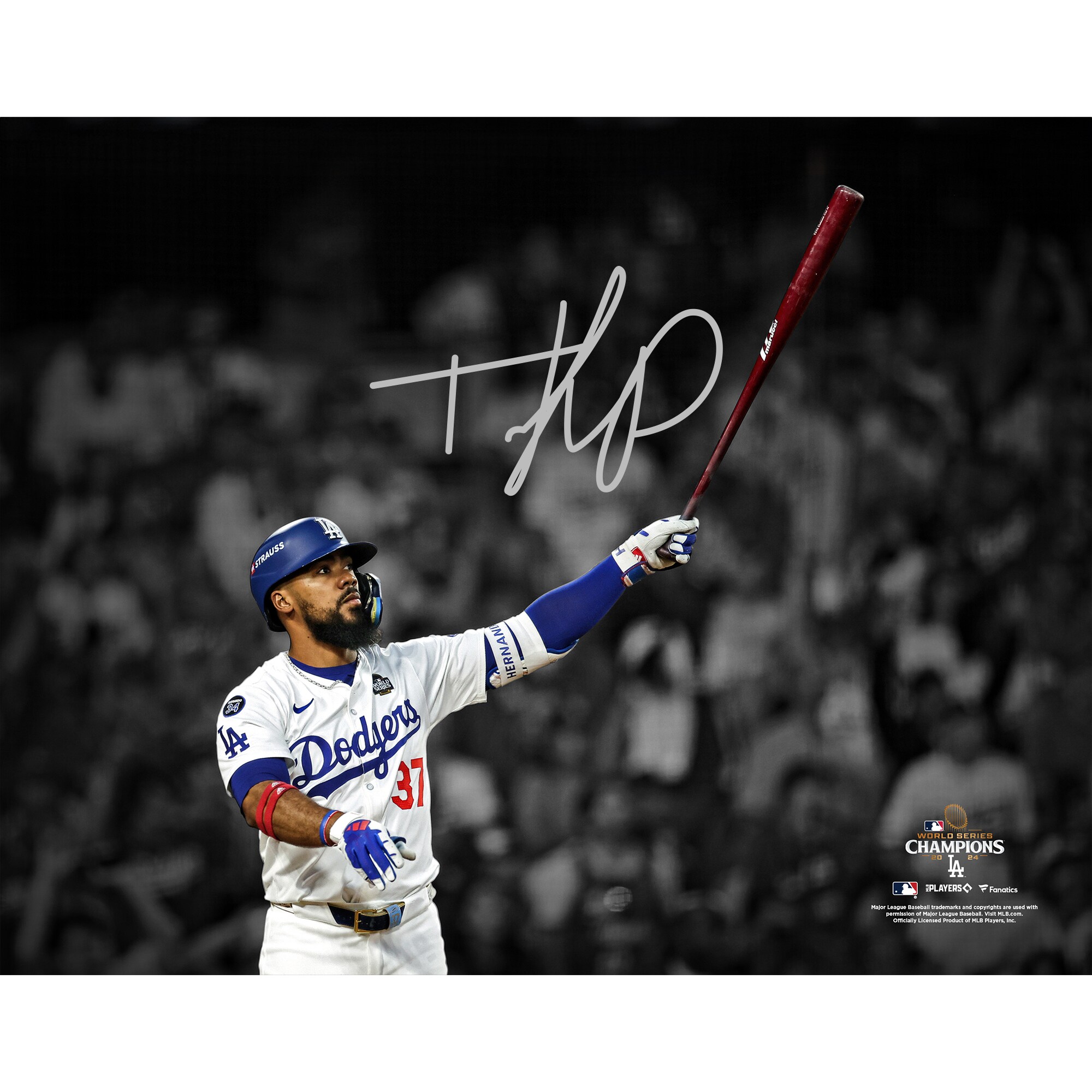 正規品！ドジャース ヘルナンデス 直筆サイン バット MLB Fanatics