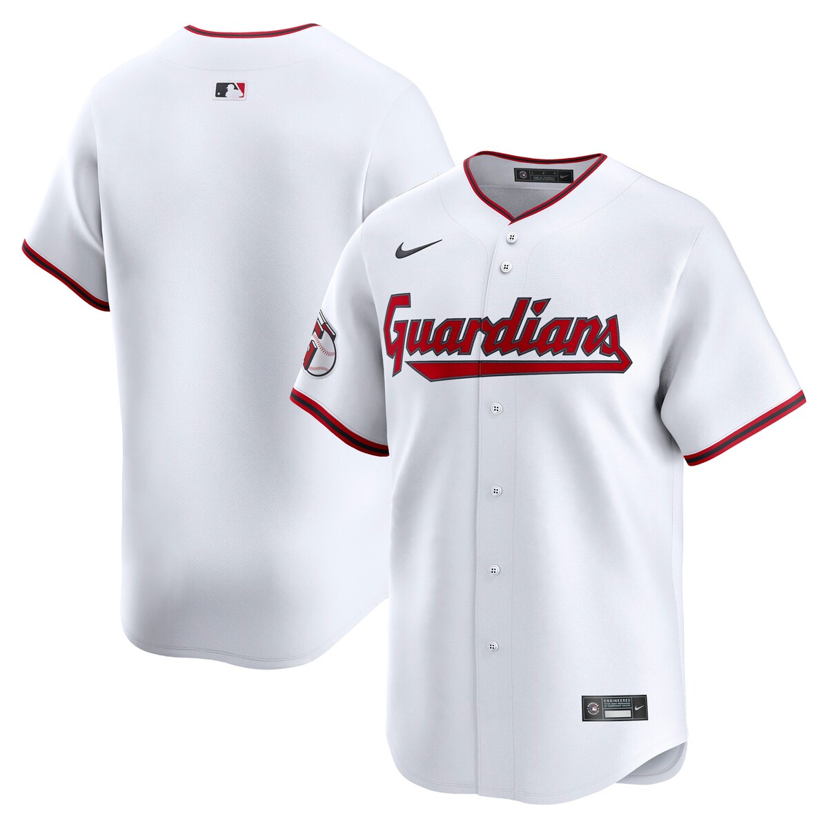 【公式グッズ】MLB インディアンス ホーム リミテッド ユニフォーム Nike/ナイキ メンズ ホワイト (2025 Men's Limited Blank Jerseys)