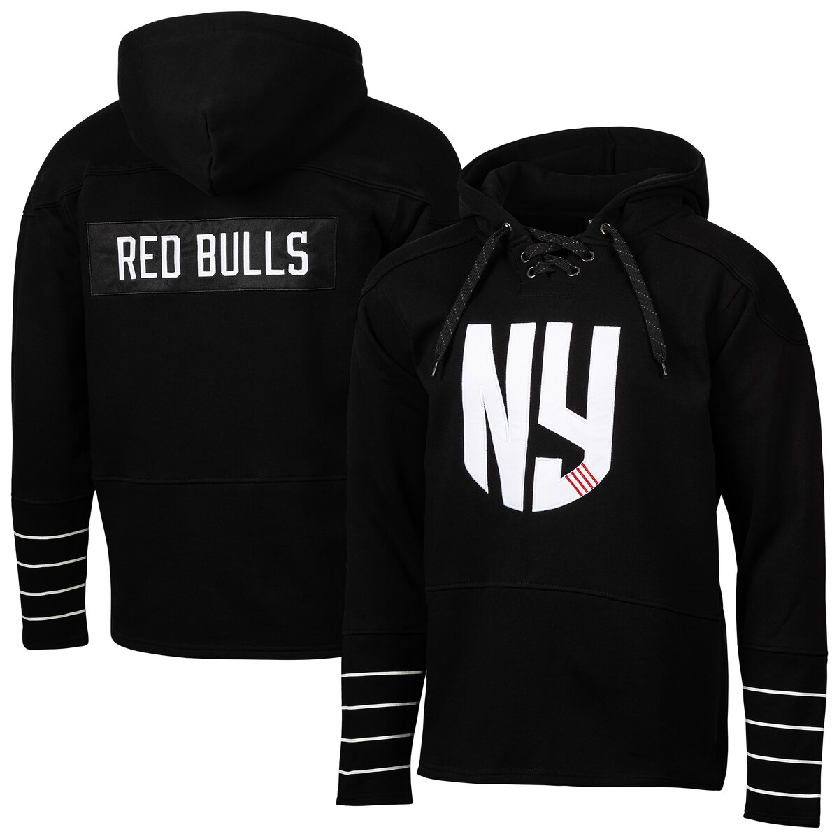 【公式グッズ】MLS レッドブルズ プルオーバー パーカー Sport Design Sweden メンズ ブラック (SDS S25 Men's Hat Trick Hockey Hood)
