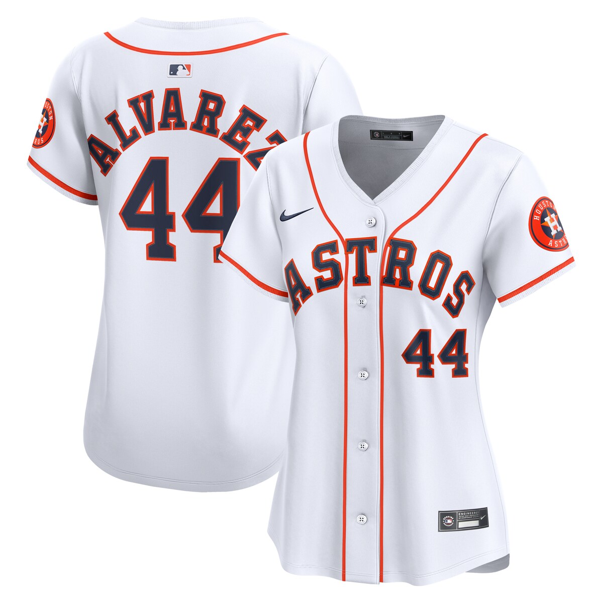 【公式グッズ】MLB アストロズ ヨーダン・アルバレス ホーム リミテッド ユニフォーム Nike/ナイキ レディース ホワイト (2025 Nike Women's Ltd Players Jerseys - FTF NTP Master Style)