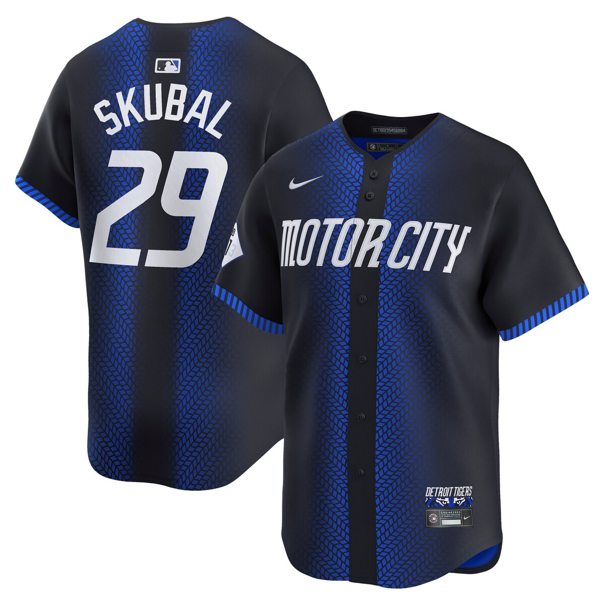【公式グッズ】MLB タイガース タリク・スクーバル シティコネクト リミテッド ユニフォーム Nike/ナイキ メンズ ネイビー (Sp25 Nike Mens Limited Carryover City Connect Player Jersey)