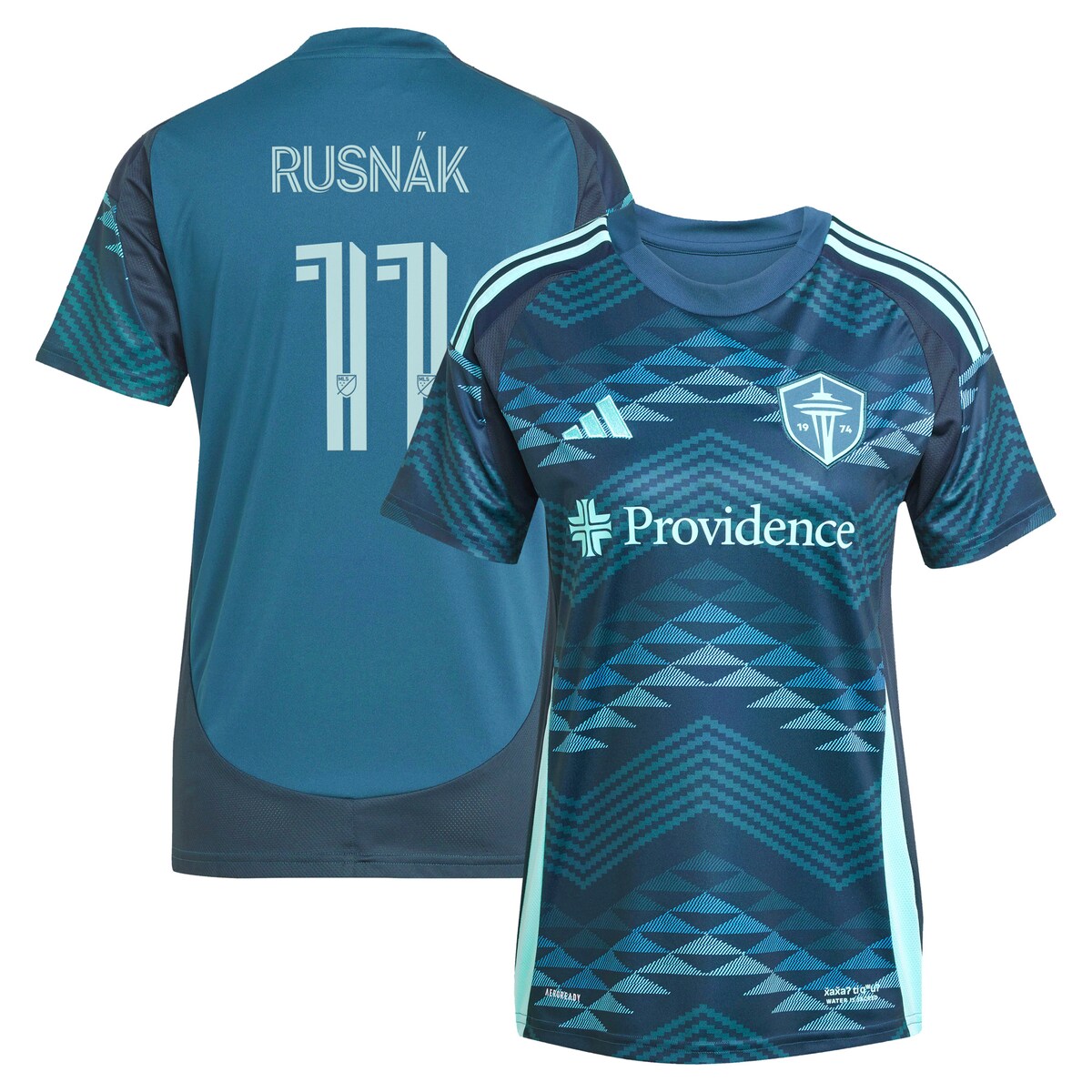 【公式グッズ】MLS サウンダーズFC アルバート・ルスナク レプリカ ユニフォーム Adidas/アディダス レディース ブルー (2025 Women's MLS Replica Player Jersey)