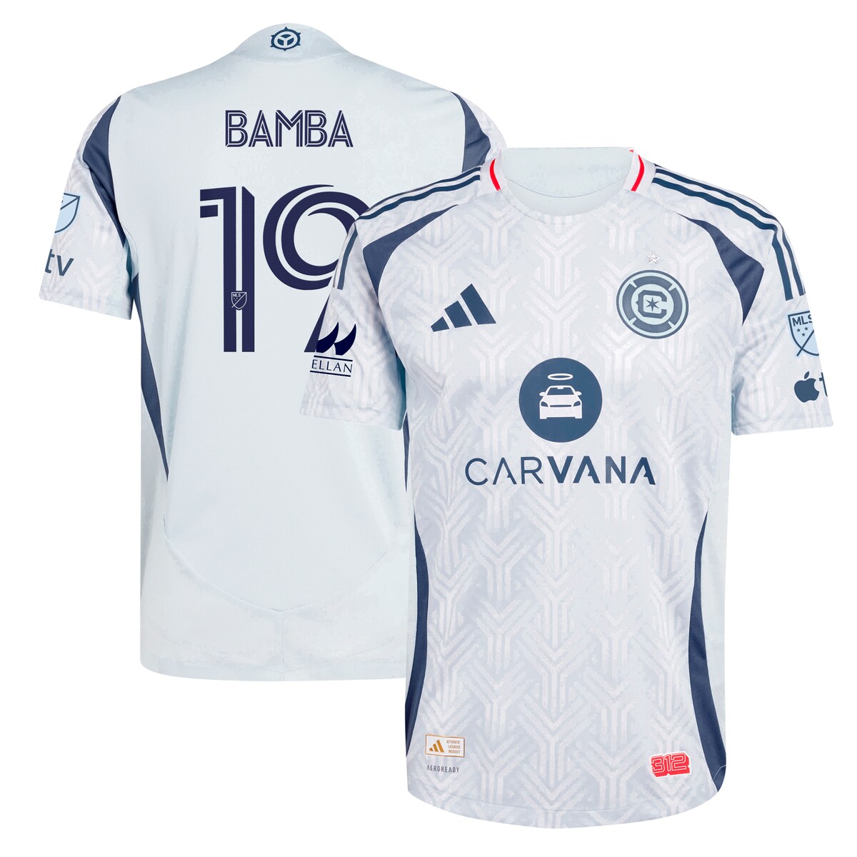 【公式グッズ】MLS シカゴ・ファイア ジョナタン・バンバ オーセンティック ユニフォーム Adidas/アディダス メンズ ライトブルー (2025 Men's MLS Authentic Player Jersey)｜Fanatics公式ストア 店 28,350円