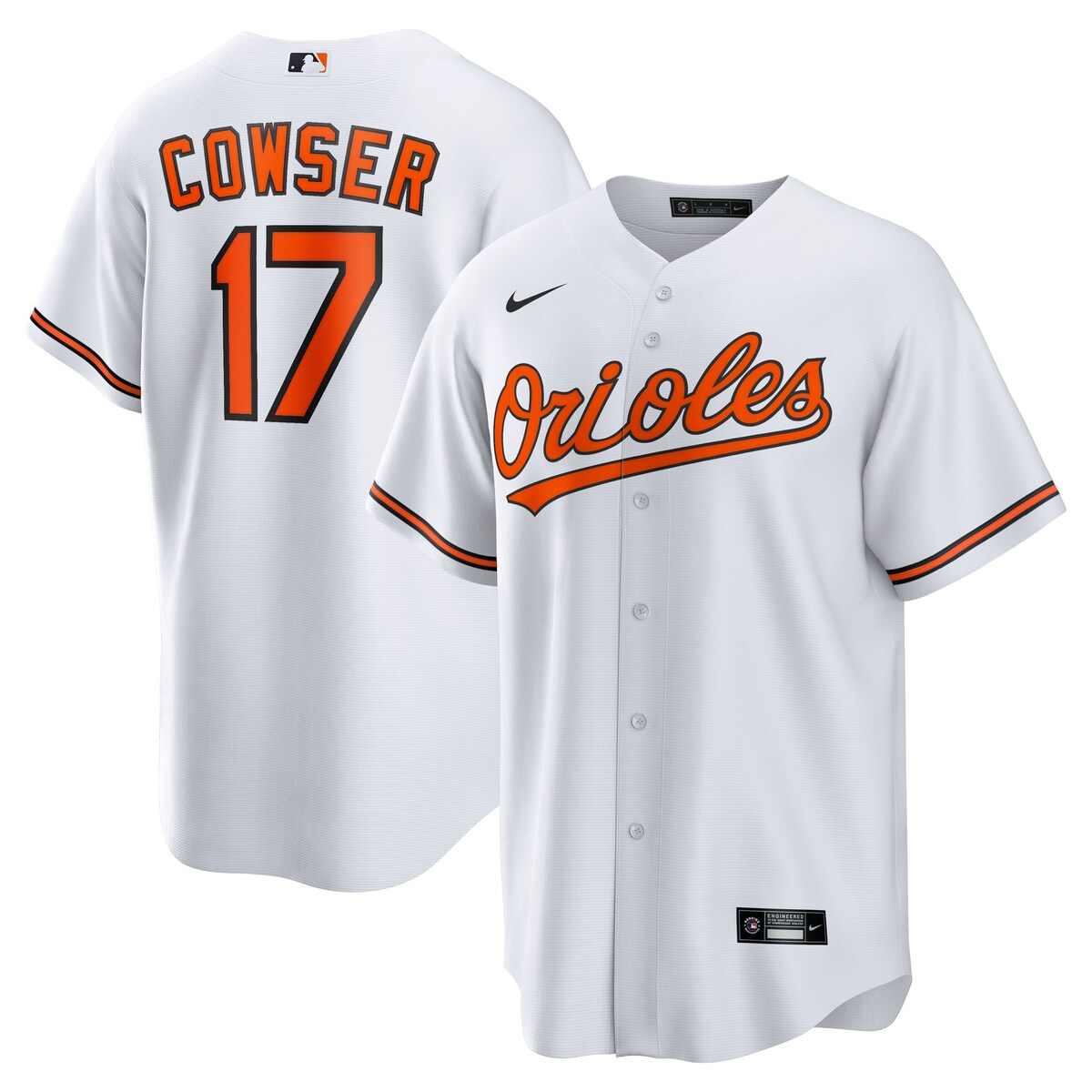 【公式グッズ】MLB オリオールズ コルトン・カウザー ホーム ユニフォーム （レプリカ） Nike/ナイキ メンズ ホワイト (Men's Nike 1.0 Replica Player Jersey)