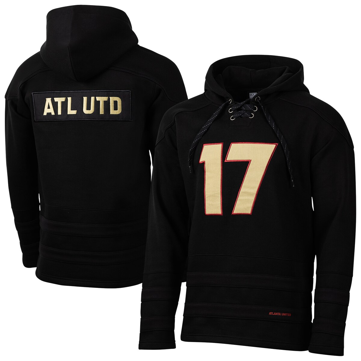 【公式グッズ】MLS アトランタ・ユナイテッドFC プルオーバー パーカー Sport Design Sweden メンズ ブラック (SDS S25 Men's Hat Trick Hockey Hood)