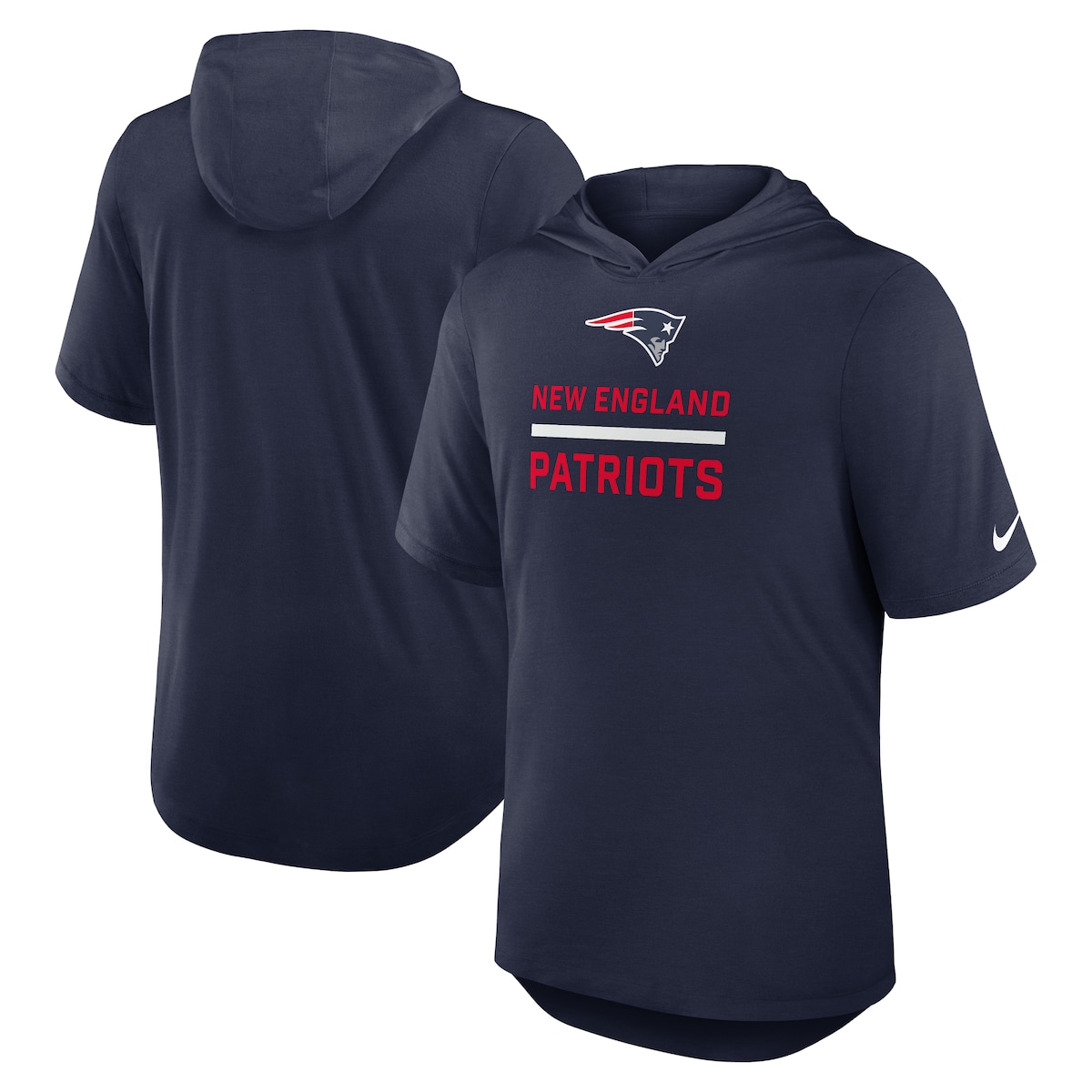 【公式グッズ】NFL ペイトリオッツ フード付き Tシャツ Nike/ナイキ メンズ ネイビー (Men's Nike SS Hoodie Top)