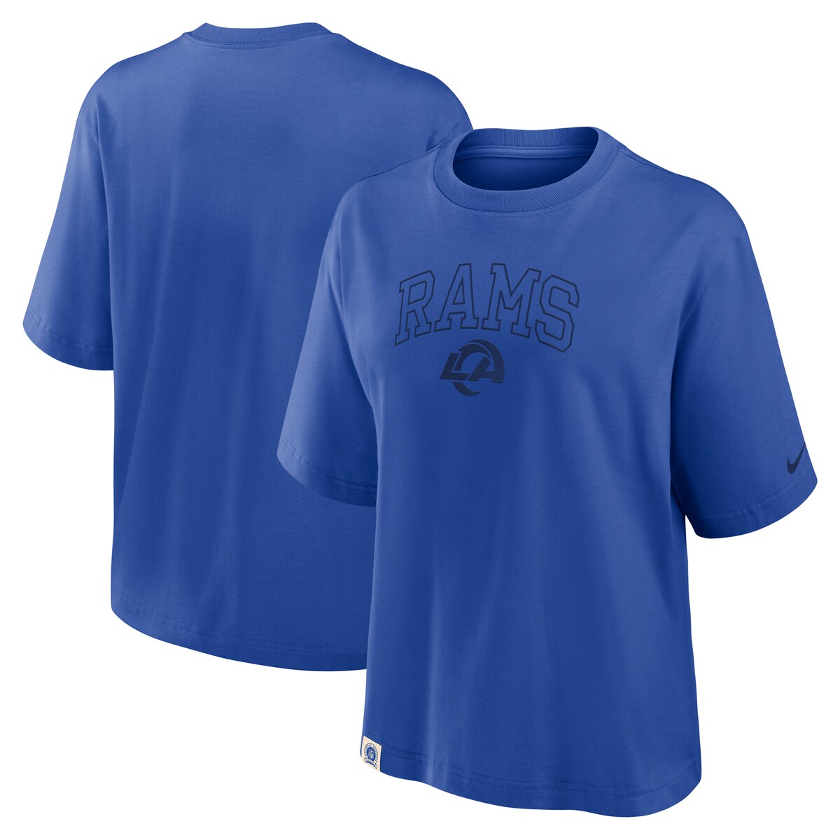 【公式グッズ】NFL ラムズ Tシャツ Nike/ナイキ レディース ロイヤル (NFL Womens Arch Boxy SST)|Fanatics公式ストア 店