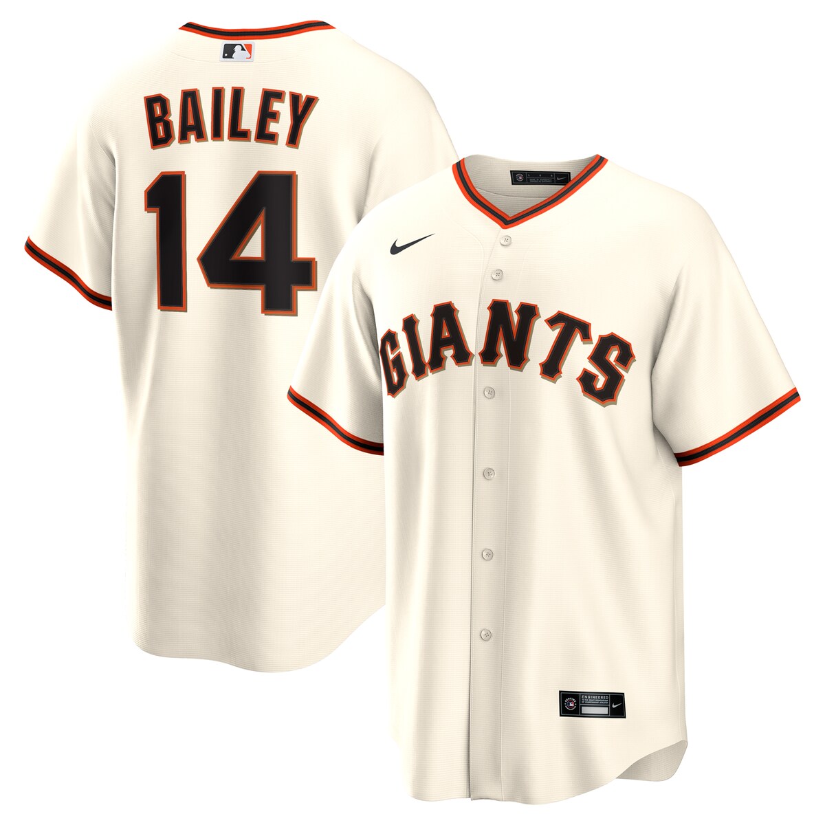 【公式グッズ】MLB ジャイアンツ パトリック・ベイリー ホーム ユニフォーム （レプリカ） Nike/ナイキ メンズ クリーム (Men's Nike 1.0 Replica Player Jersey)