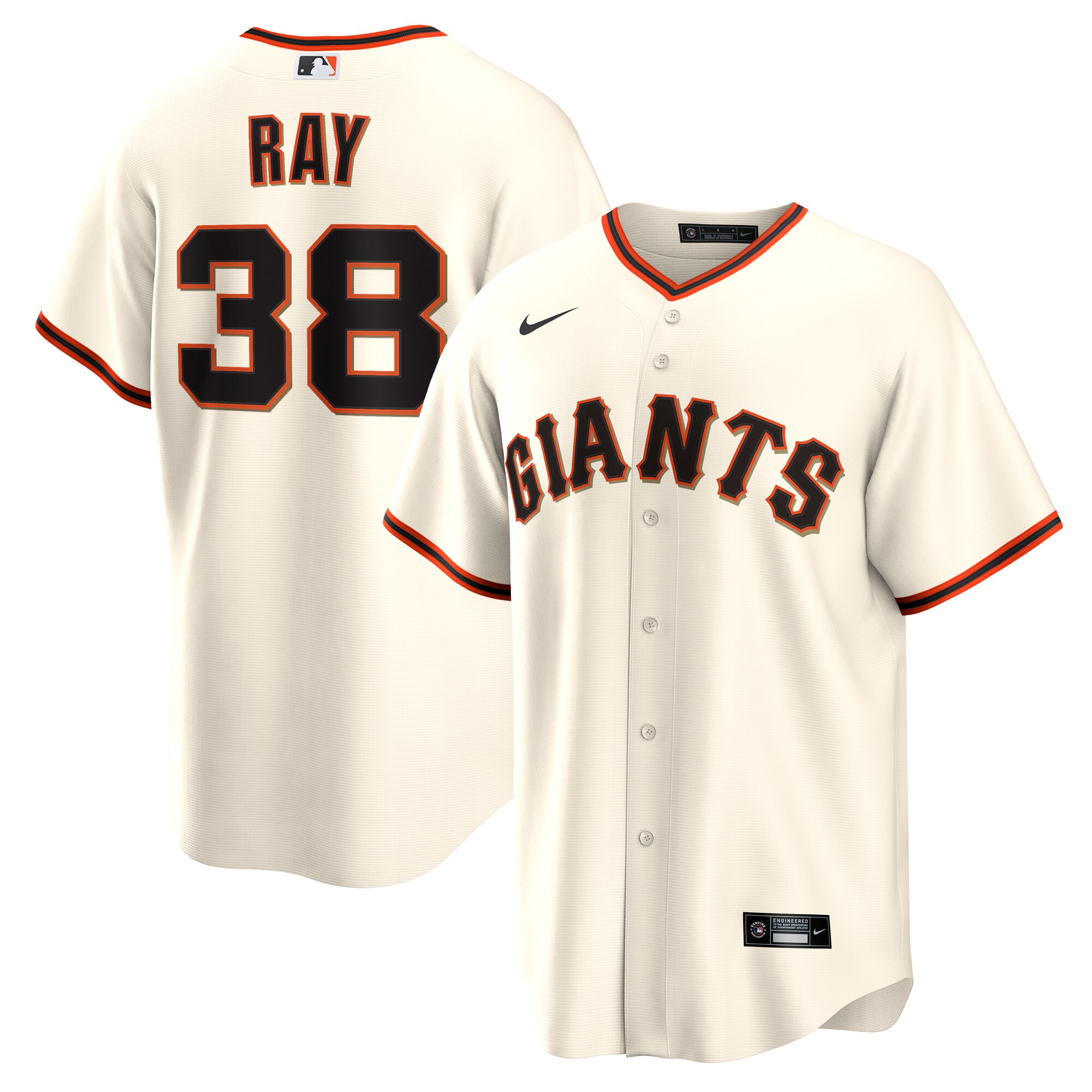 【公式グッズ】MLB ジャイアンツ ロビー・レイ ホーム ユニフォーム （レプリカ） Nike/ナイキ メンズ クリーム (Men's Nike 1.0 Replica Player Jersey)