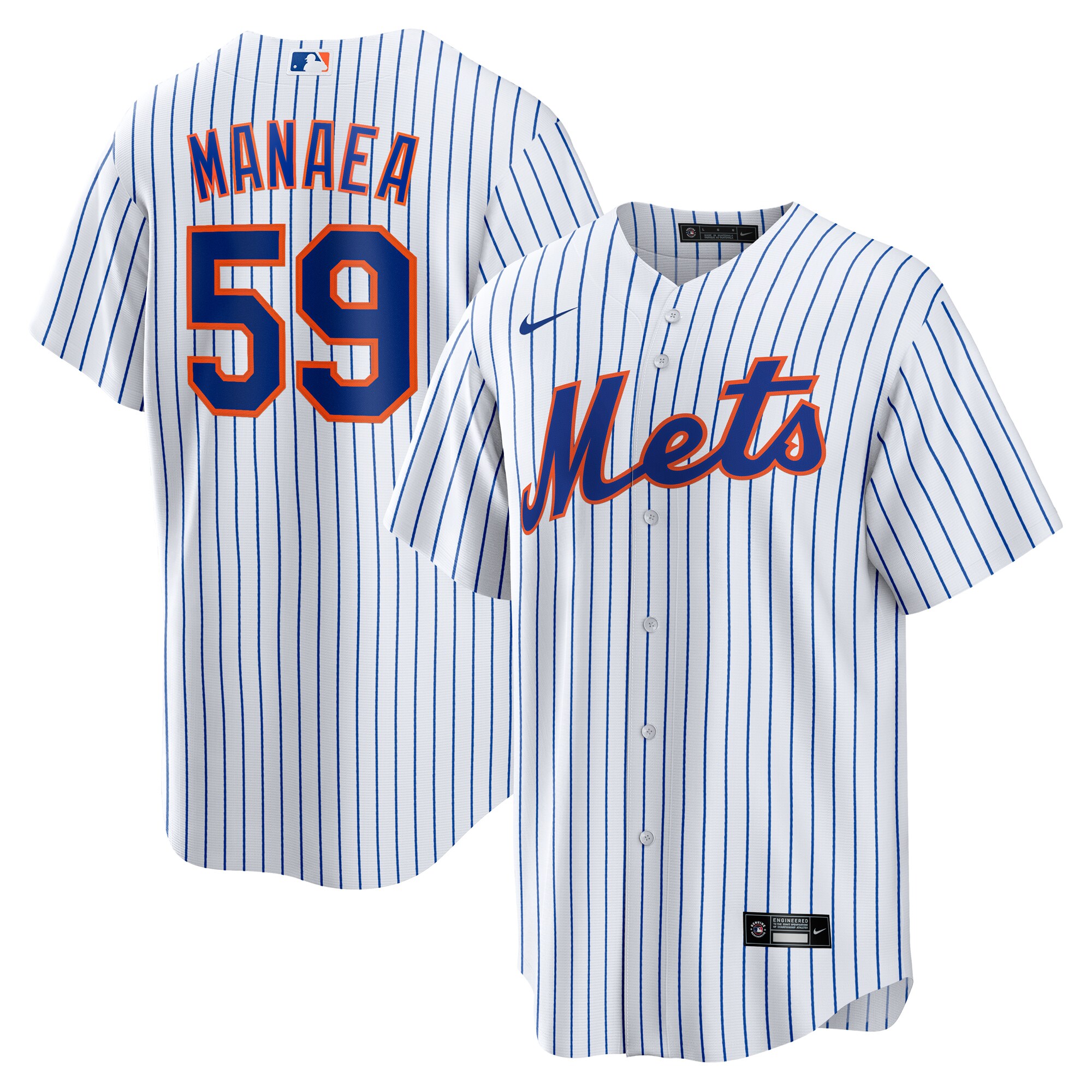 【公式グッズ】MLB メッツ ショーン・マネア ホーム ユニフォーム （レプリカ） Nike/ナイキ メンズ ホワイト (Men's Nike 1.0 Replica Player Jersey)