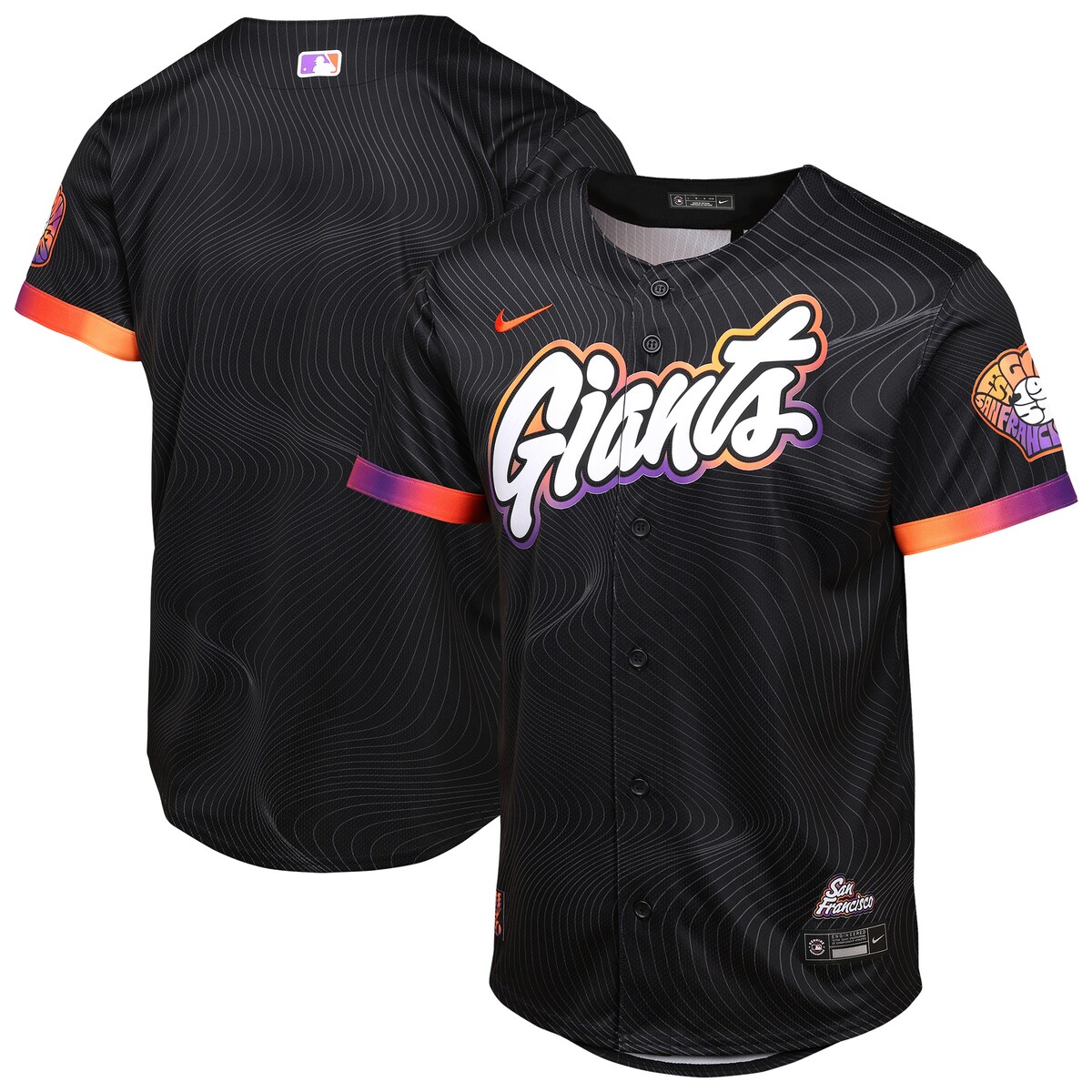【公式グッズ】MLB ジャイアンツ シティコネクト リミテッド ユニフォーム Nike/ナイキ キッズサイズ アンスラサイト (SP25 Youth Limited City Connect Blank Jersey)