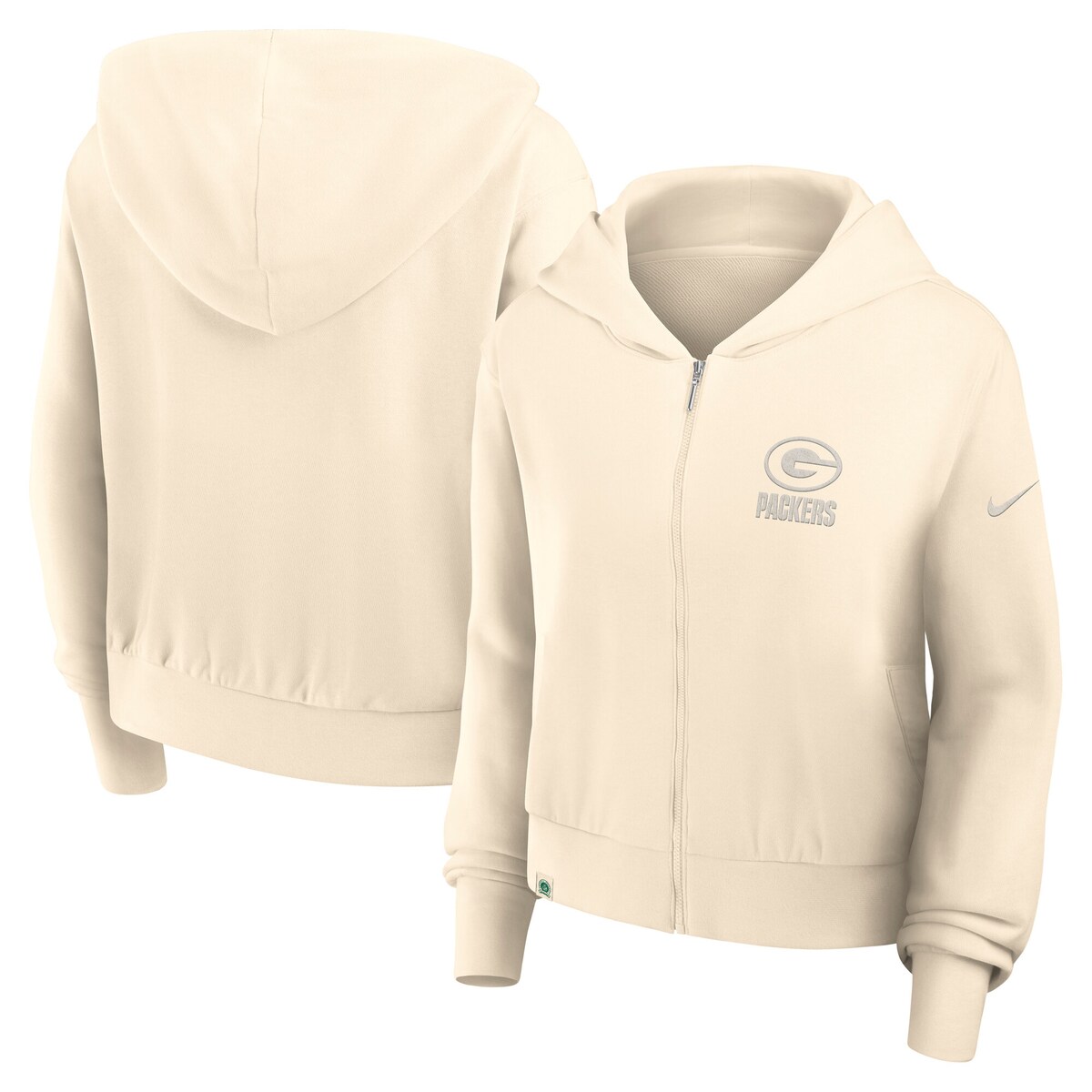 【公式グッズ】NFL パッカーズ パーカー Nike/ナイキ レディース クリーム (25 Women's Nike Glory Dri-Fit FZ Hood)