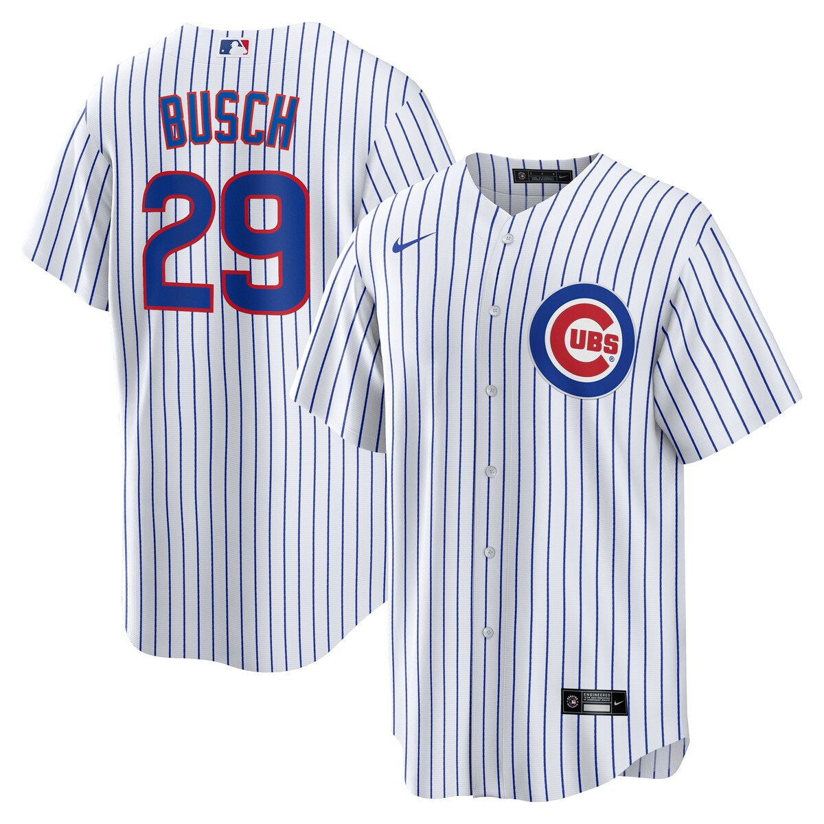 【公式グッズ】MLB カブス マイケル・ブッシュ ユニフォーム Nike/ナイキ メンズ ホワイト (Men's Nike 1.0 Replica Player Jersey)