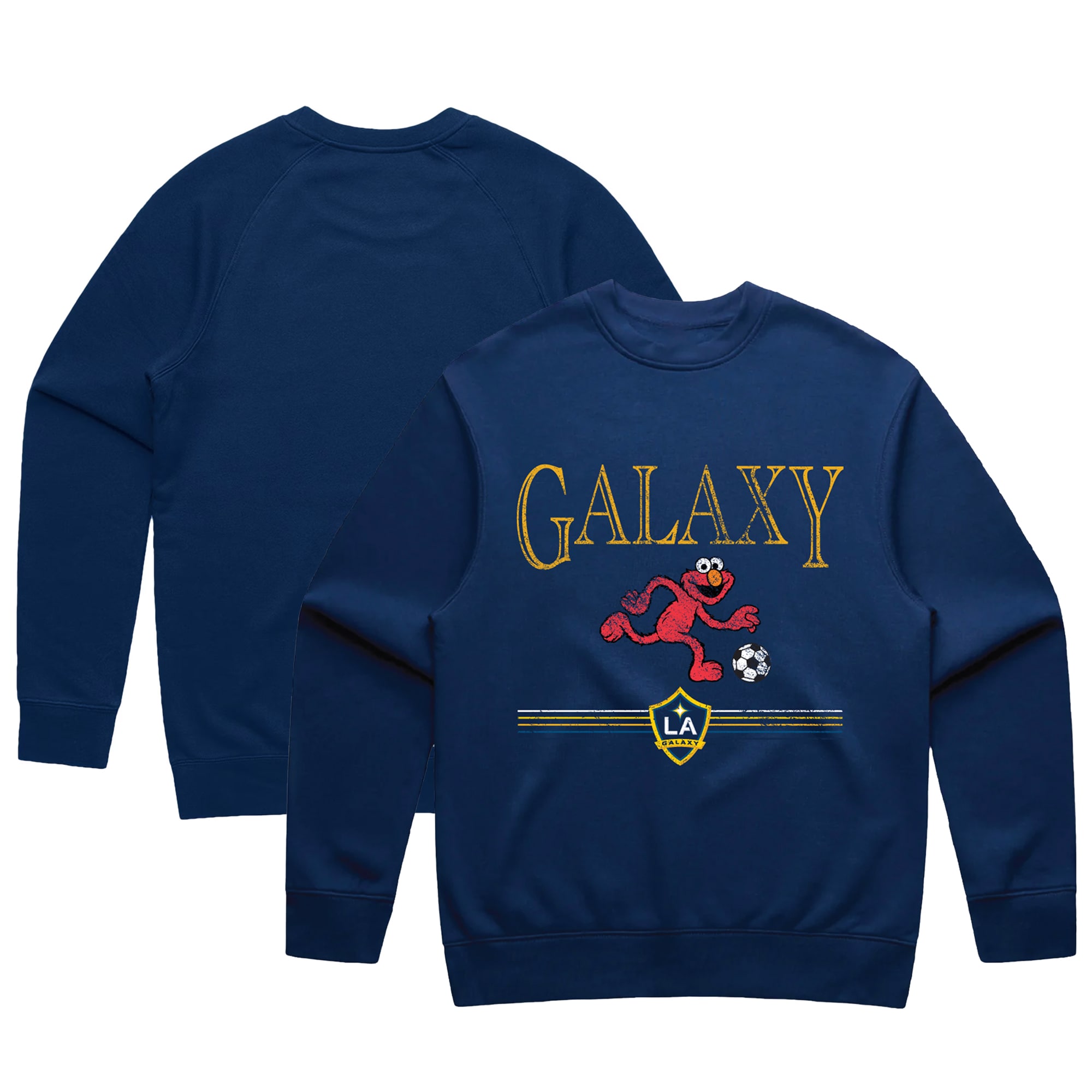 【公式グッズ】MLS LAギャラクシー トレーナー Peace Collective（ピースコレクティブ） 大人サイズ ネイビー (PCL S25 Unisex MLS x Sesame Street Crewneck Sweatshirt)