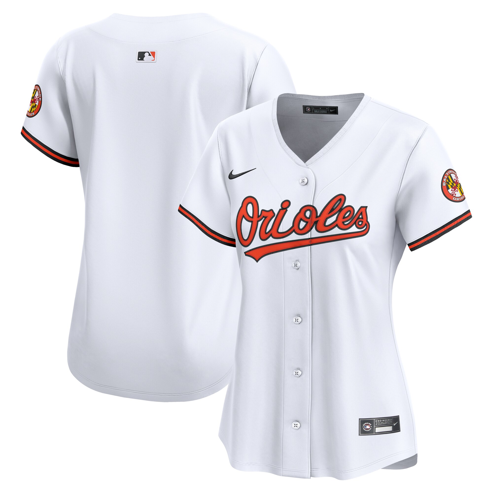 【公式グッズ】MLB オリオールズ ユニフォーム Nike/ナイキ レディース ホワイト (SP25 Nike Womens Limited Blank Jersey)