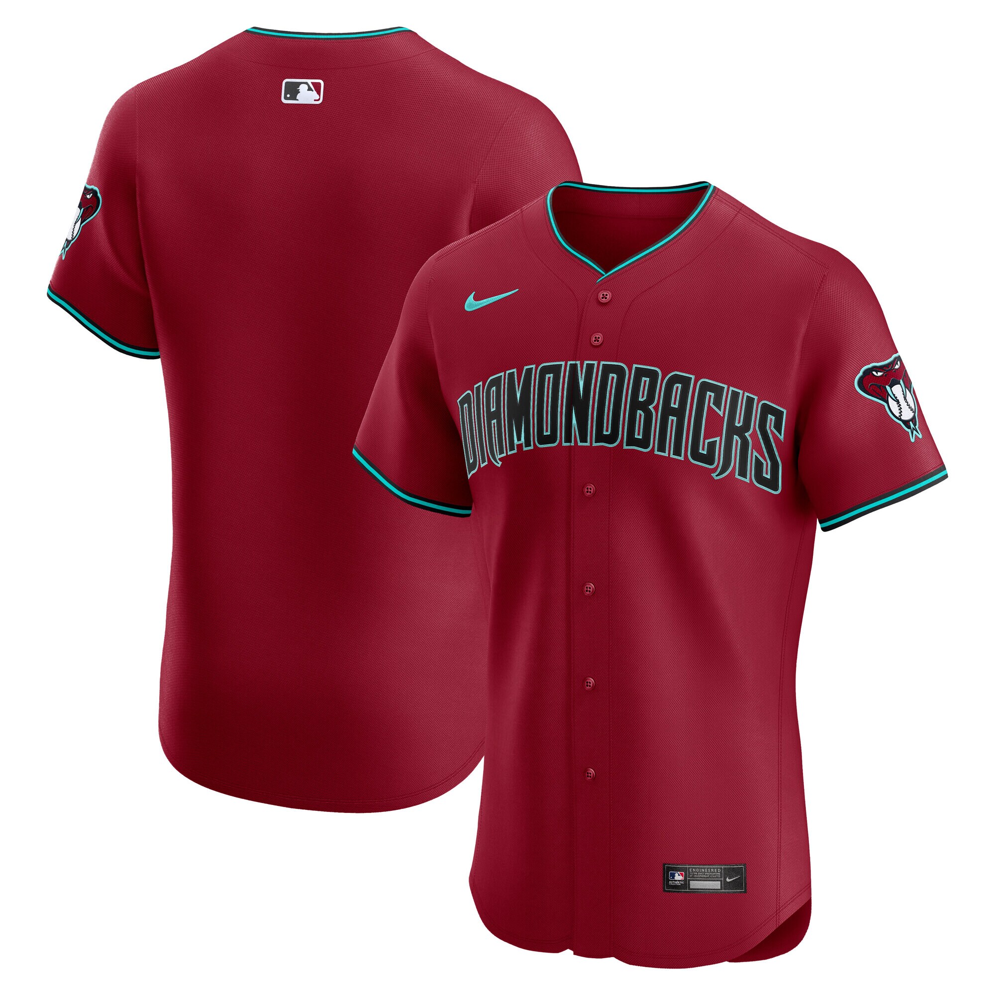 【公式グッズ】MLB ダイヤモンドバックス ユニフォーム Nike/ナイキ メンズ レッド (Blank Nike Elite Jersey - Team Patch)
