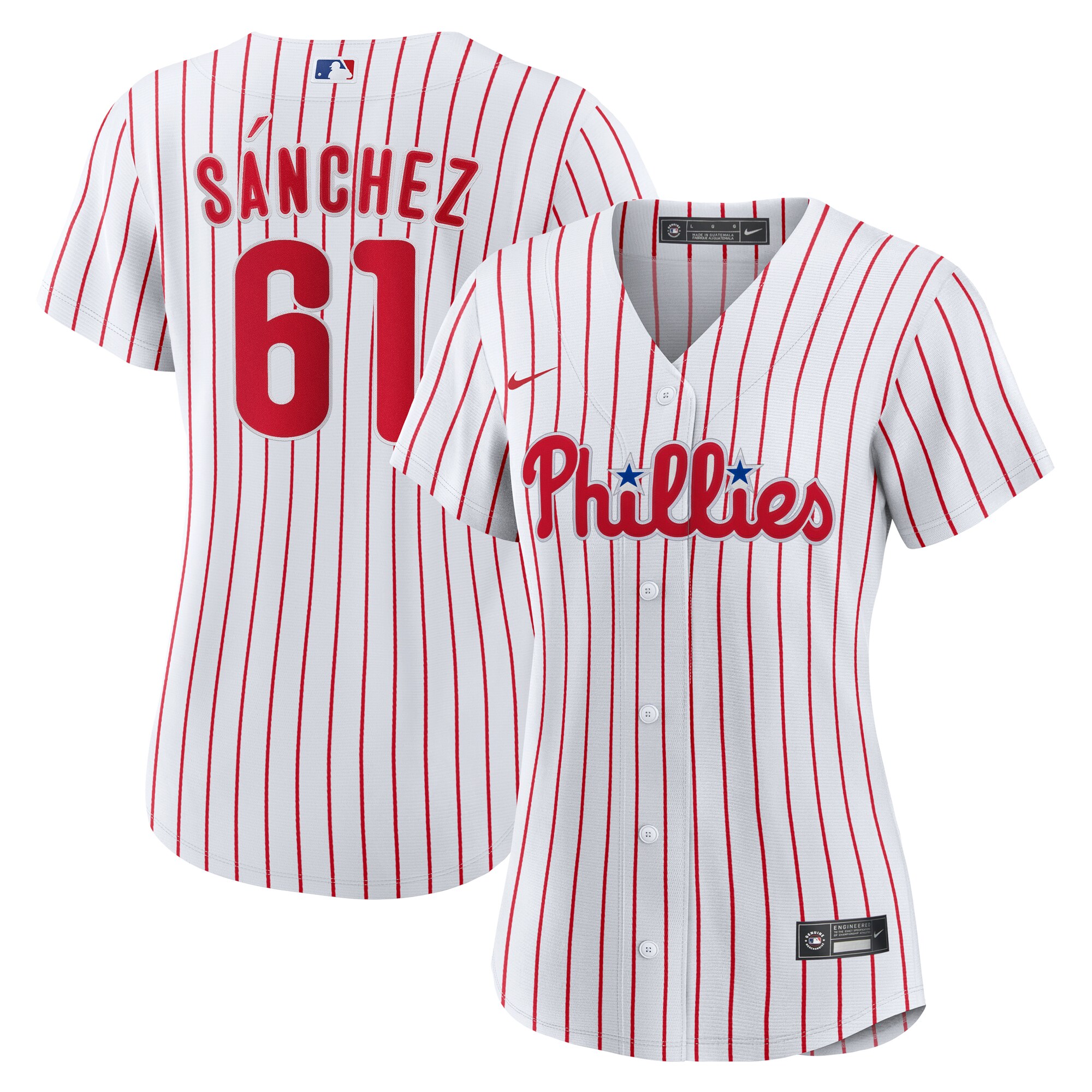 【公式グッズ】MLB フィリーズ クリストファー・サンチェス ユニフォーム Nike/ナイキ レディース ホワイト (Women's Nike 1.0 Replica Player Jersey) 22,293円