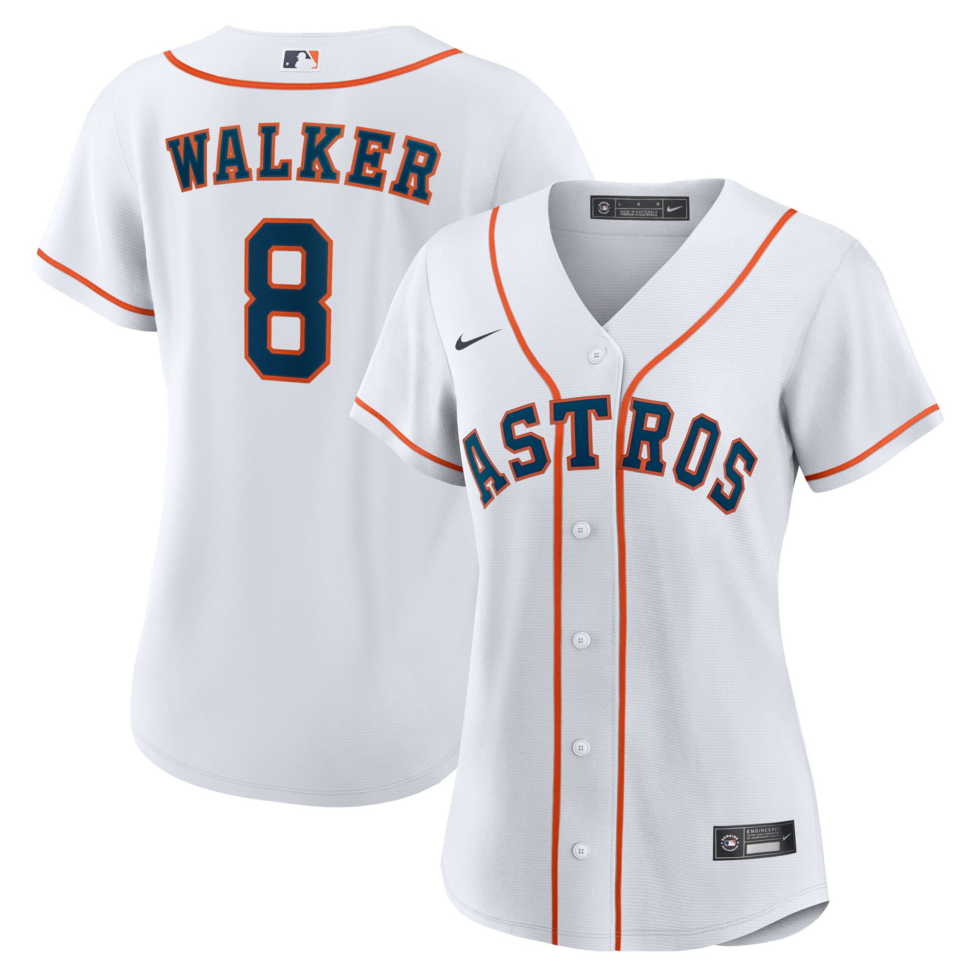 【公式グッズ】MLB アストロズ クリスチャン・ウォーカー ユニフォーム Nike/ナイキ レディース ホワイト (Women's Nike 1.0 Replica Player Jersey)｜Fanatics公式ストア 店
