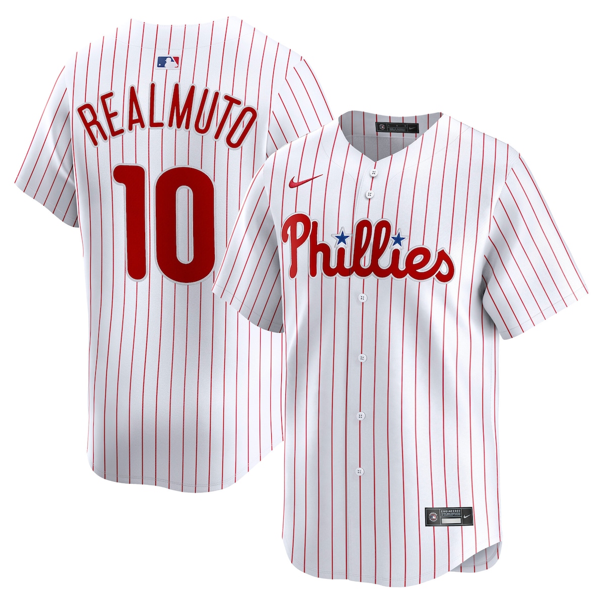 【公式グッズ】MLB フィリーズ J.T.レルムート ユニフォーム Nike/ナイキ メンズ ホワイト (2025 Nike Mens Limited Player Jersey)