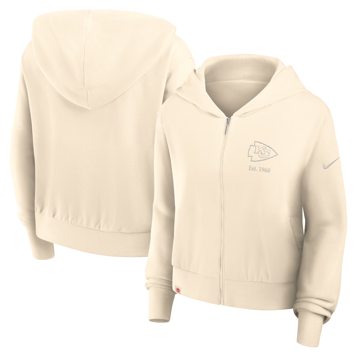 【公式グッズ】NFL チーフス パーカー Nike/ナイキ レディース クリーム (25 Women's Nike Glory Dri-Fit FZ Hood)