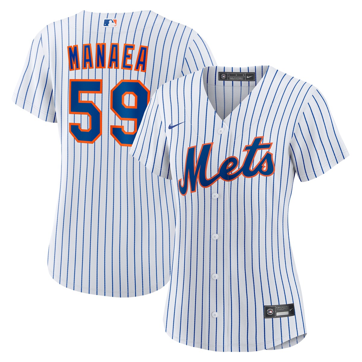 【公式グッズ】MLB メッツ ショーン・マネア ユニフォーム Nike/ナイキ レディース ホワイト (Women's Nike 1.0 Replica Player Jersey)