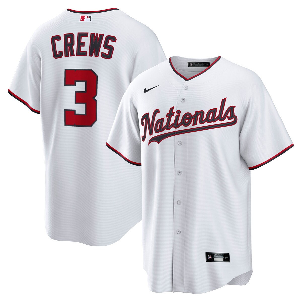 【公式グッズ】MLB ナショナルズ ディラン・クルーズ ユニフォーム Nike/ナイキ メンズ ホワイト (SP25 Nike Mens Replica Player Jersey 2.0 - Not DM) 22,652円