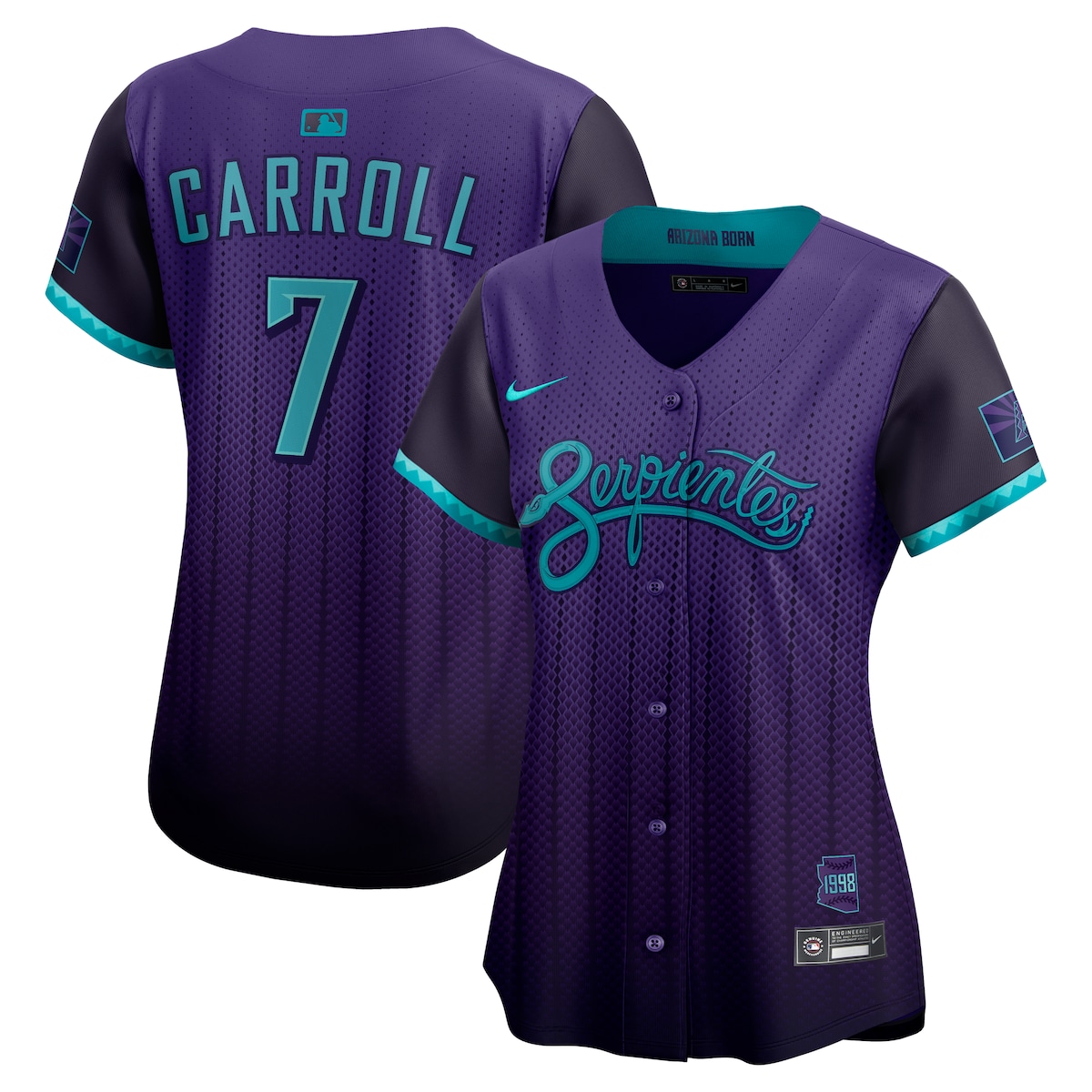 【公式グッズ】MLB ダイヤモンドバックス コービン・キャロル ユニフォーム Nike/ナイキ レディース パープル (SP25 Nike Womens Limited City Connect Player Jersey)