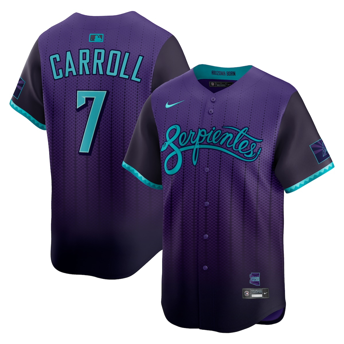 【公式グッズ】MLB ダイヤモンドバックス コービン・キャロル ユニフォーム Nike/ナイキ メンズ パープル (Sp25 Nike Mens Limited City Connect Player Jersey)